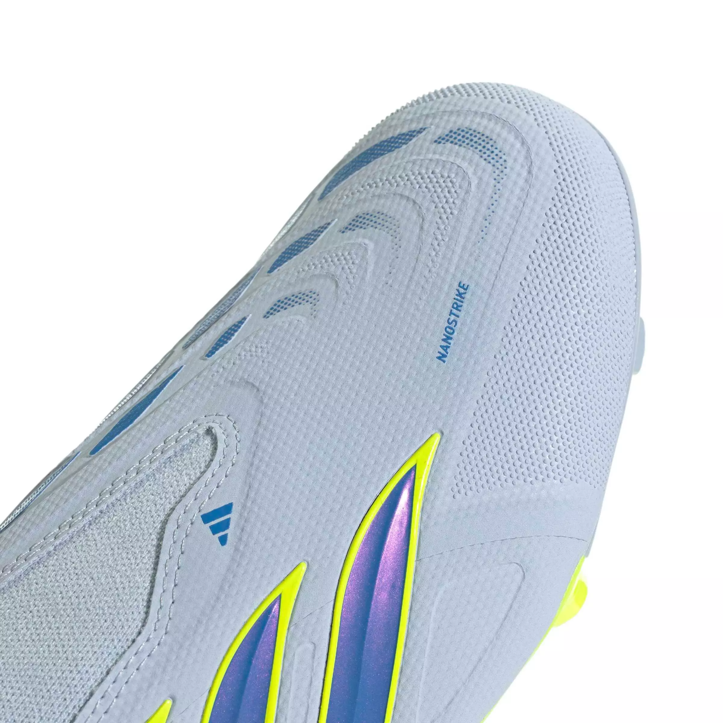 adidas Predator League Laceless FG "Crystal Sky/Ray Blue/Team Solar Yellow 2" Men's Soccer Cleat - SKY/BLUE/YELLOW