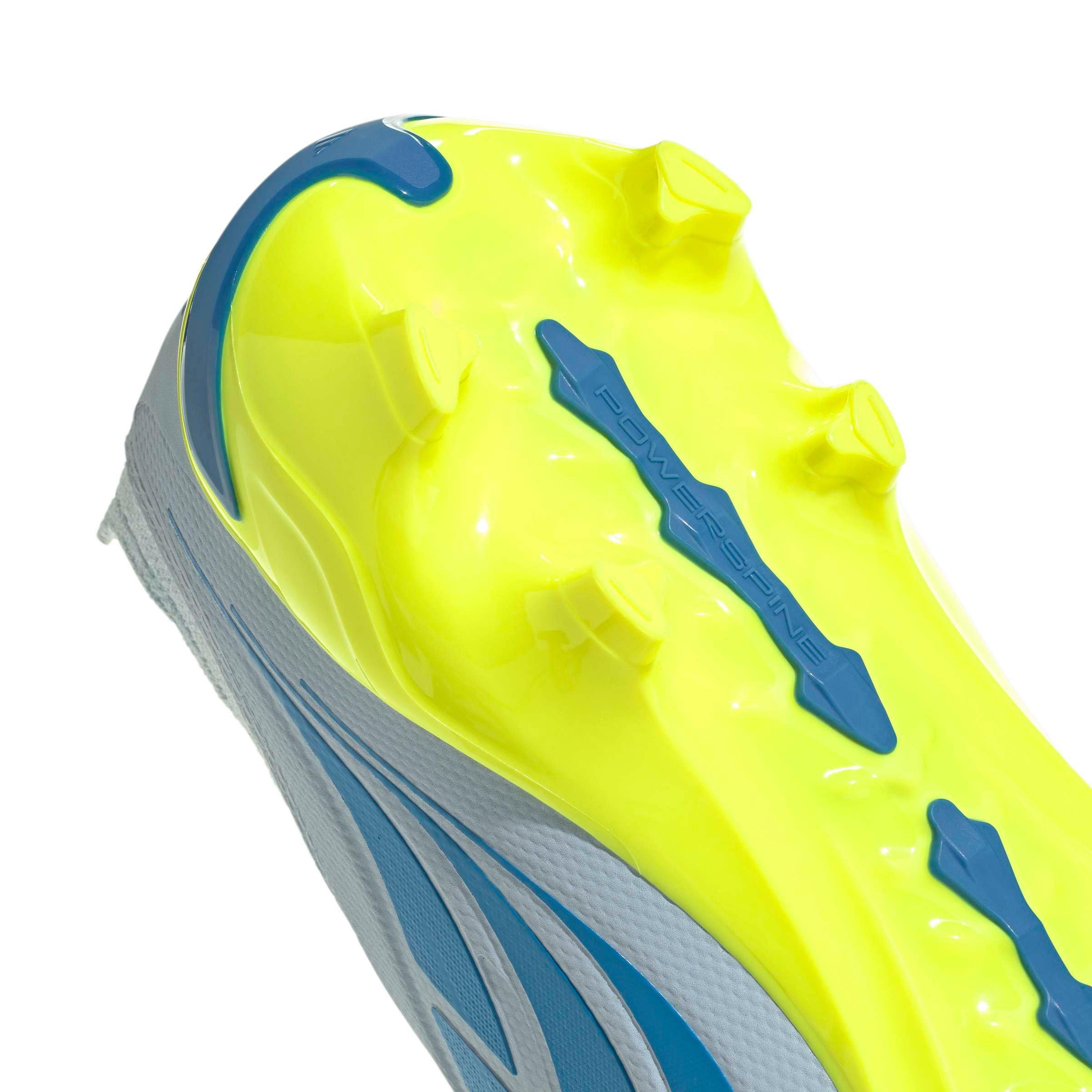 adidas Predator League Laceless FG "Crystal Sky/Ray Blue/Team Solar Yellow 2" Men's Soccer Cleat - SKY/BLUE/YELLOW Thumbnail View 8