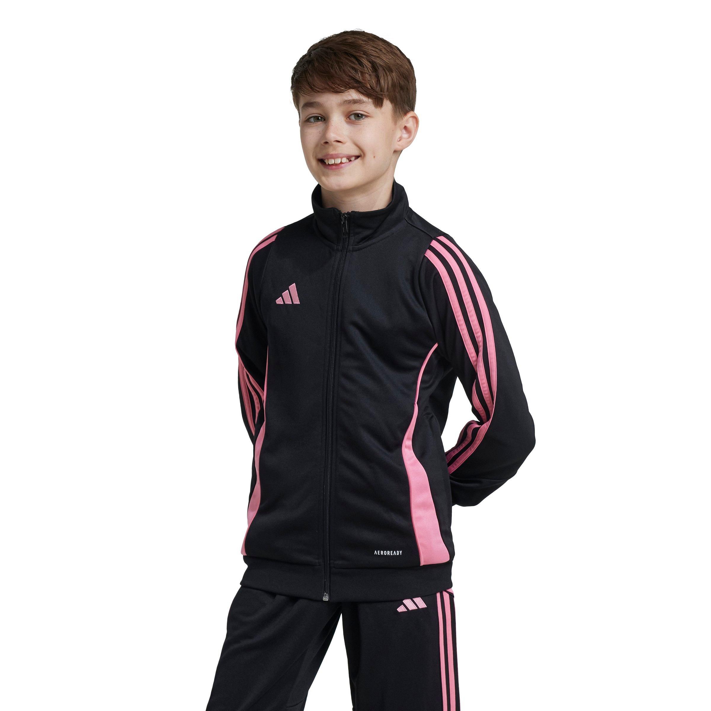 adidas Tiro 24 Soccer Big Kids' Black/Pink Training Jacket