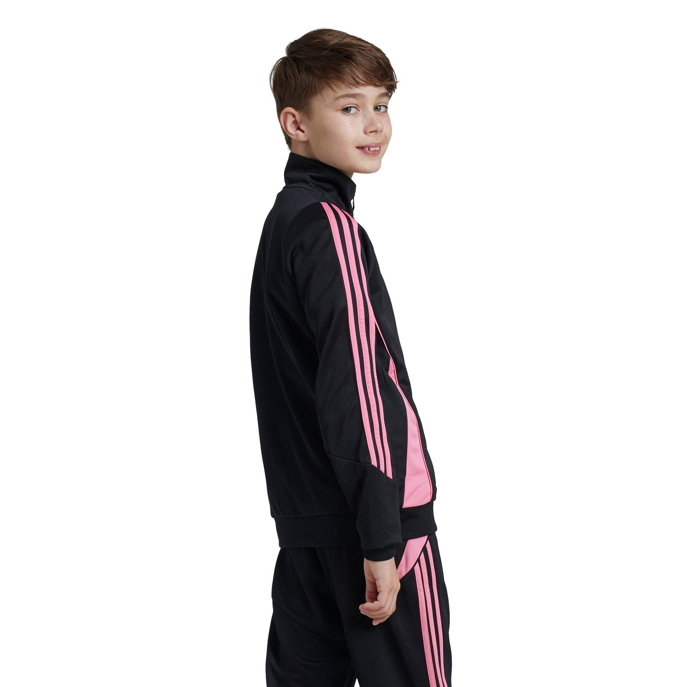 adidas Tiro 24 Soccer Big Kids' Black/Pink Training Jacket