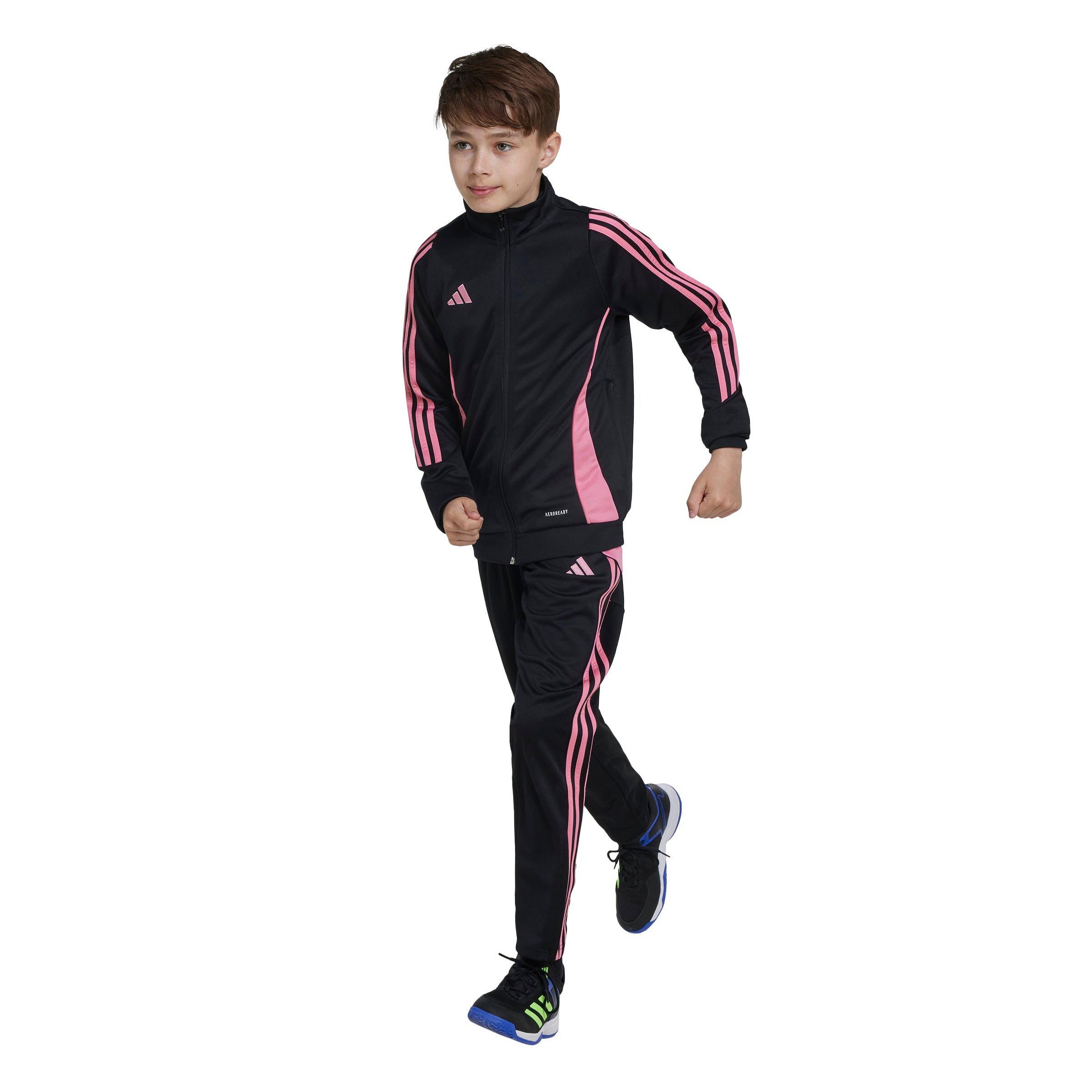 adidas Tiro 24 Soccer Big Kids' Black/Pink Training Jacket