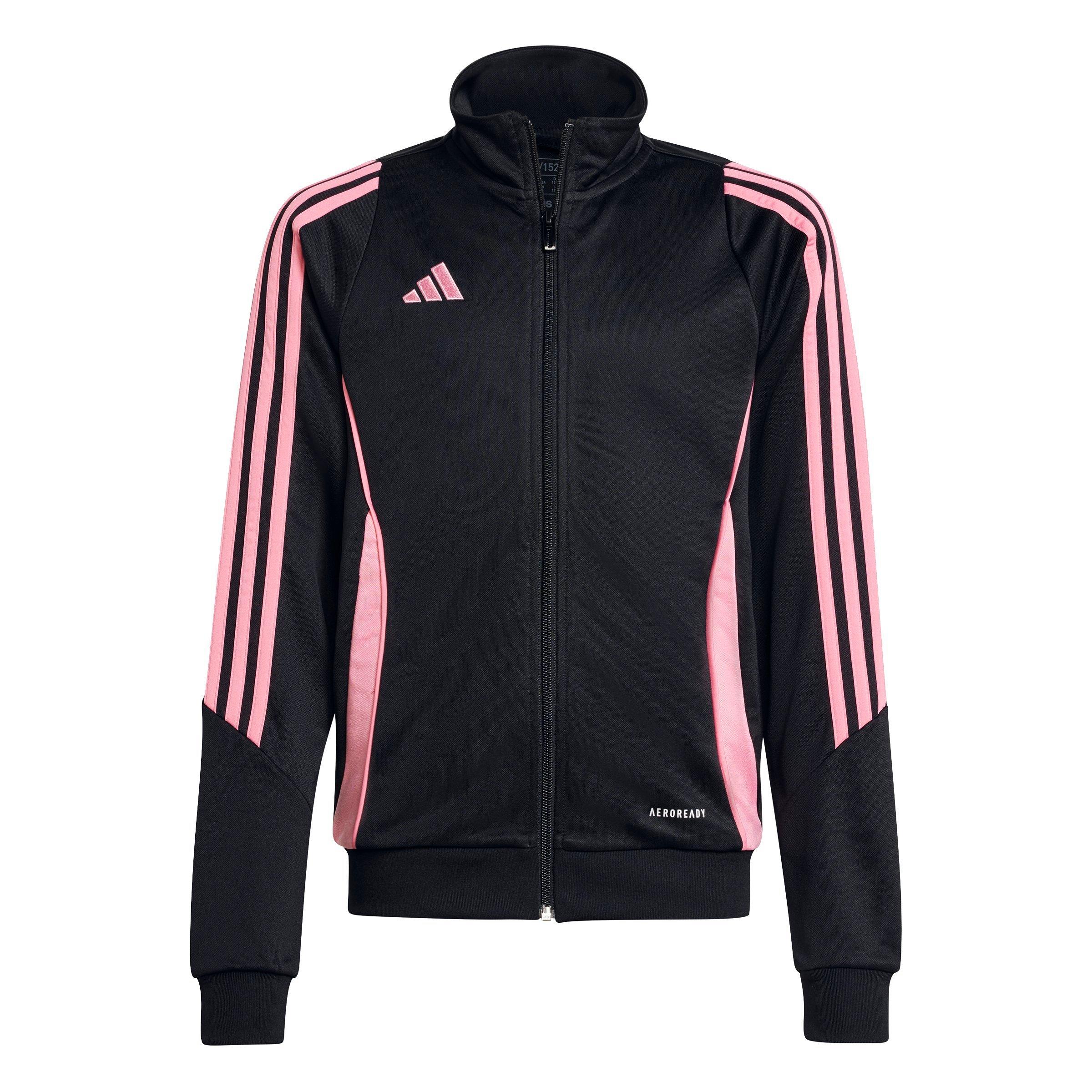 adidas Tiro 24 Soccer Big Kids' Black/Pink Training Jacket