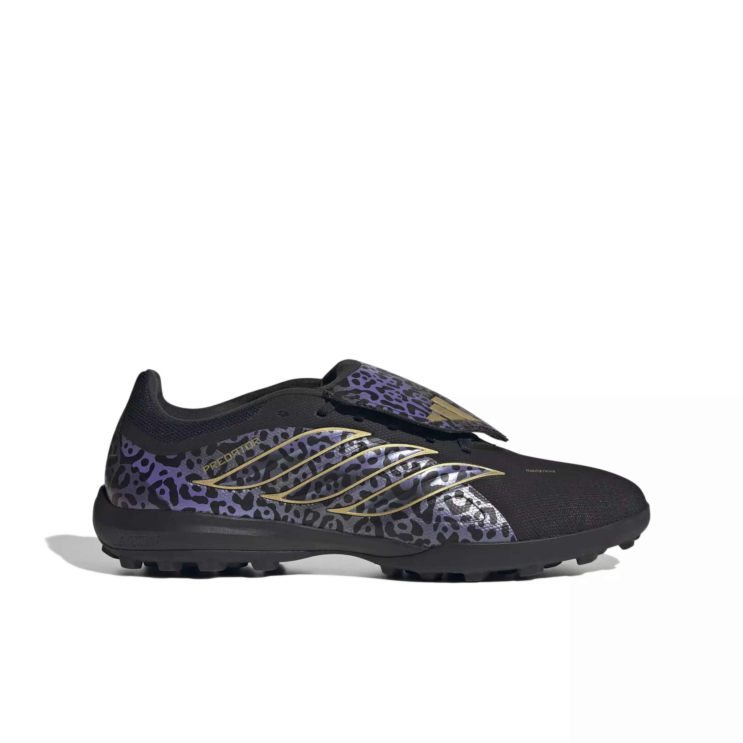 adidas Predator League FOT Turf "Core Black/Gold Metallic/Core Black" Men's Soccer Shoe - BLACK/GOLD/BLACK