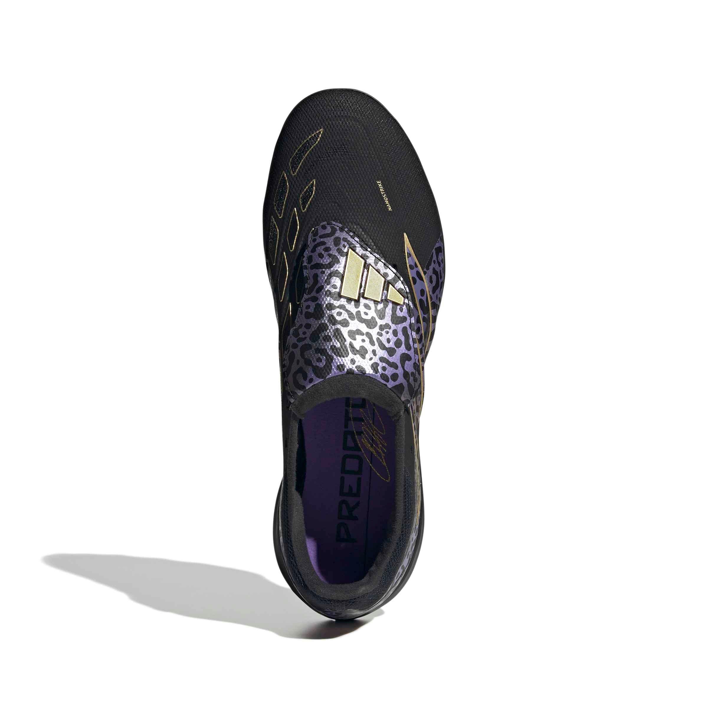 adidas Predator League FOT Turf "Core Black/Gold Metallic/Core Black" Men's Soccer Shoe - BLACK/GOLD/BLACK Thumbnail View 5