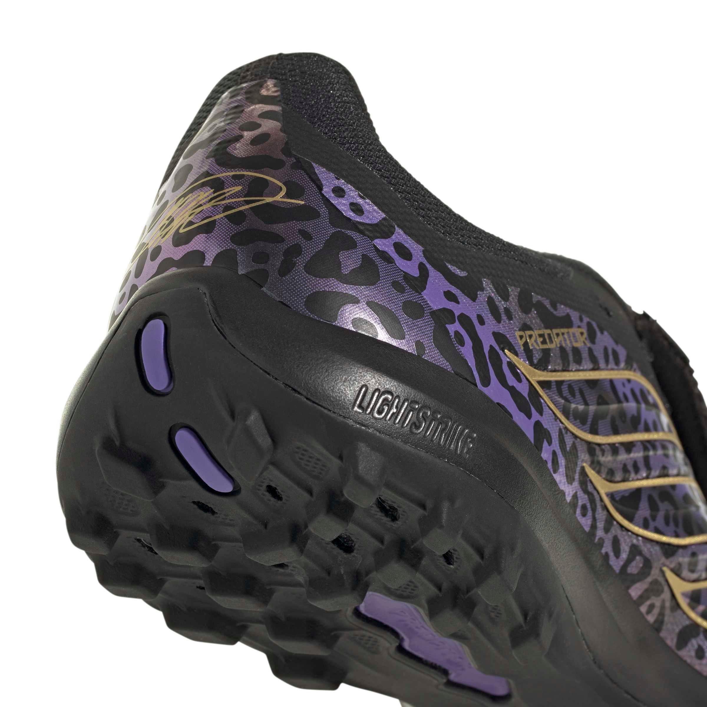 adidas Predator League FOT Turf "Core Black/Gold Metallic/Core Black" Men's Soccer Shoe - BLACK/GOLD/BLACK Thumbnail View 8