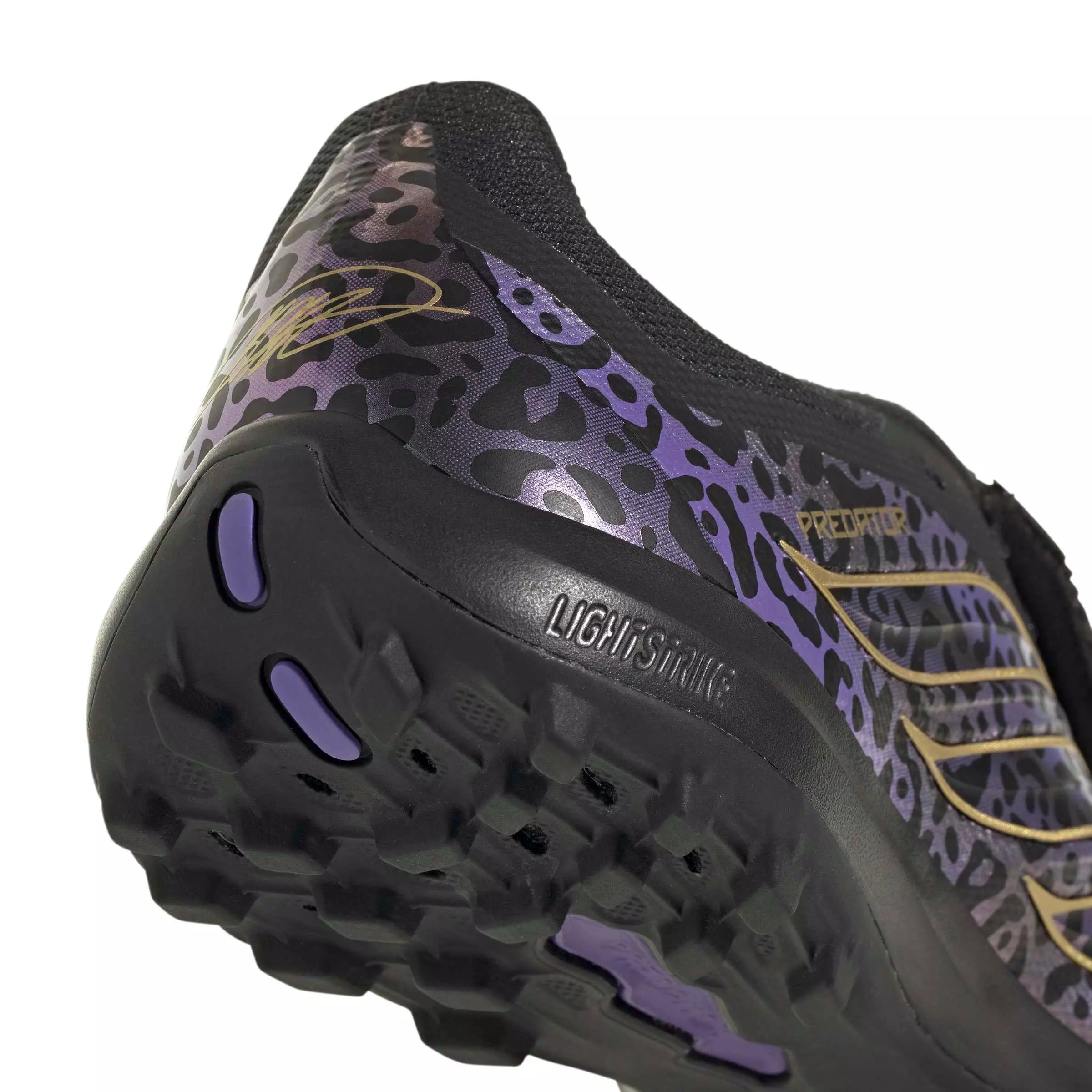 adidas Predator League FOT Turf "Core Black/Gold Metallic/Core Black" Men's Soccer Shoe - BLACK/GOLD/BLACK