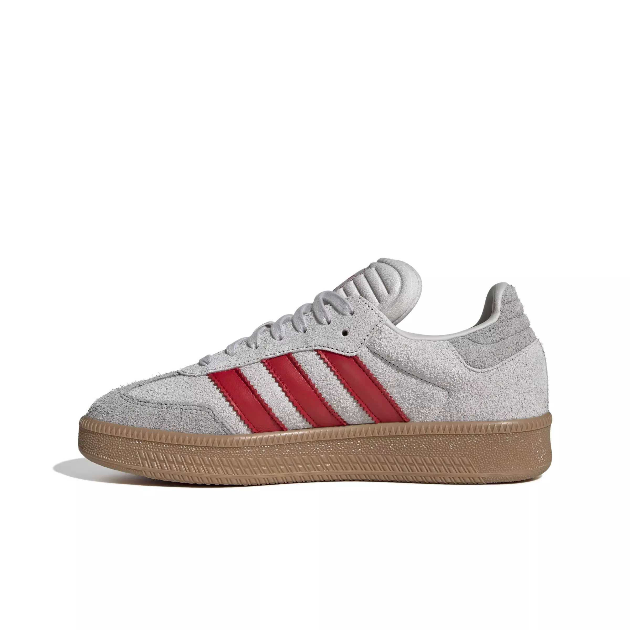 adidas Originals Samba XLG "Grey One/Better Scarlet/Gum 4" Unisex Shoe - GREY/SCARLET/GUM