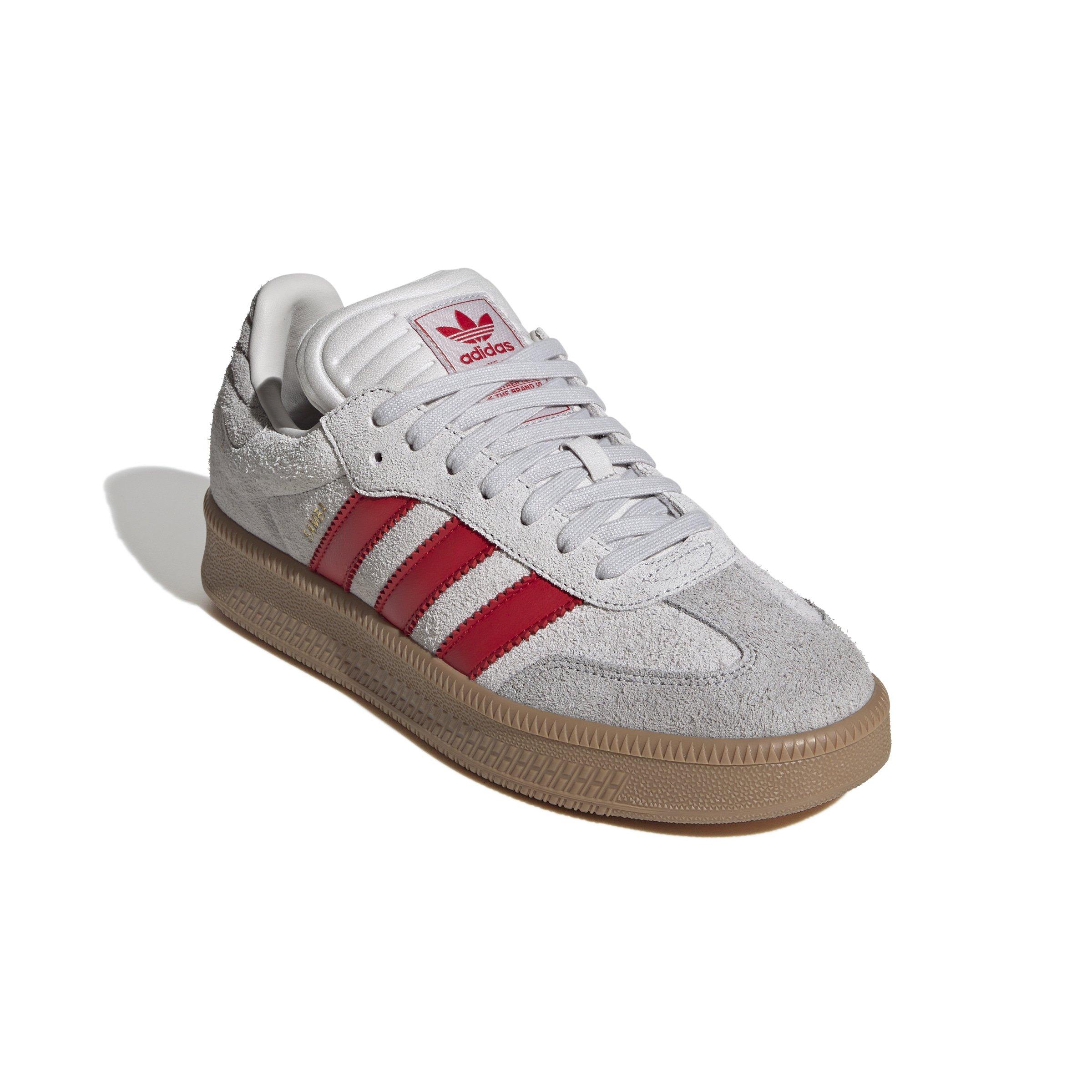 adidas Originals Samba XLG "Grey One/Better Scarlet/Gum 4" Unisex Shoe - GREY/SCARLET/GUM Thumbnail View 3