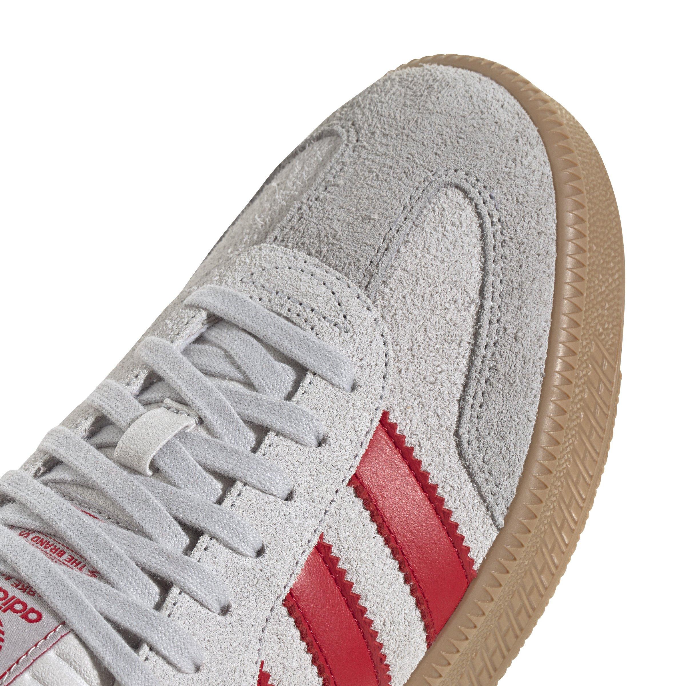 adidas Originals Samba XLG "Grey One/Better Scarlet/Gum 4" Unisex Shoe - GREY/SCARLET/GUM Thumbnail View 8