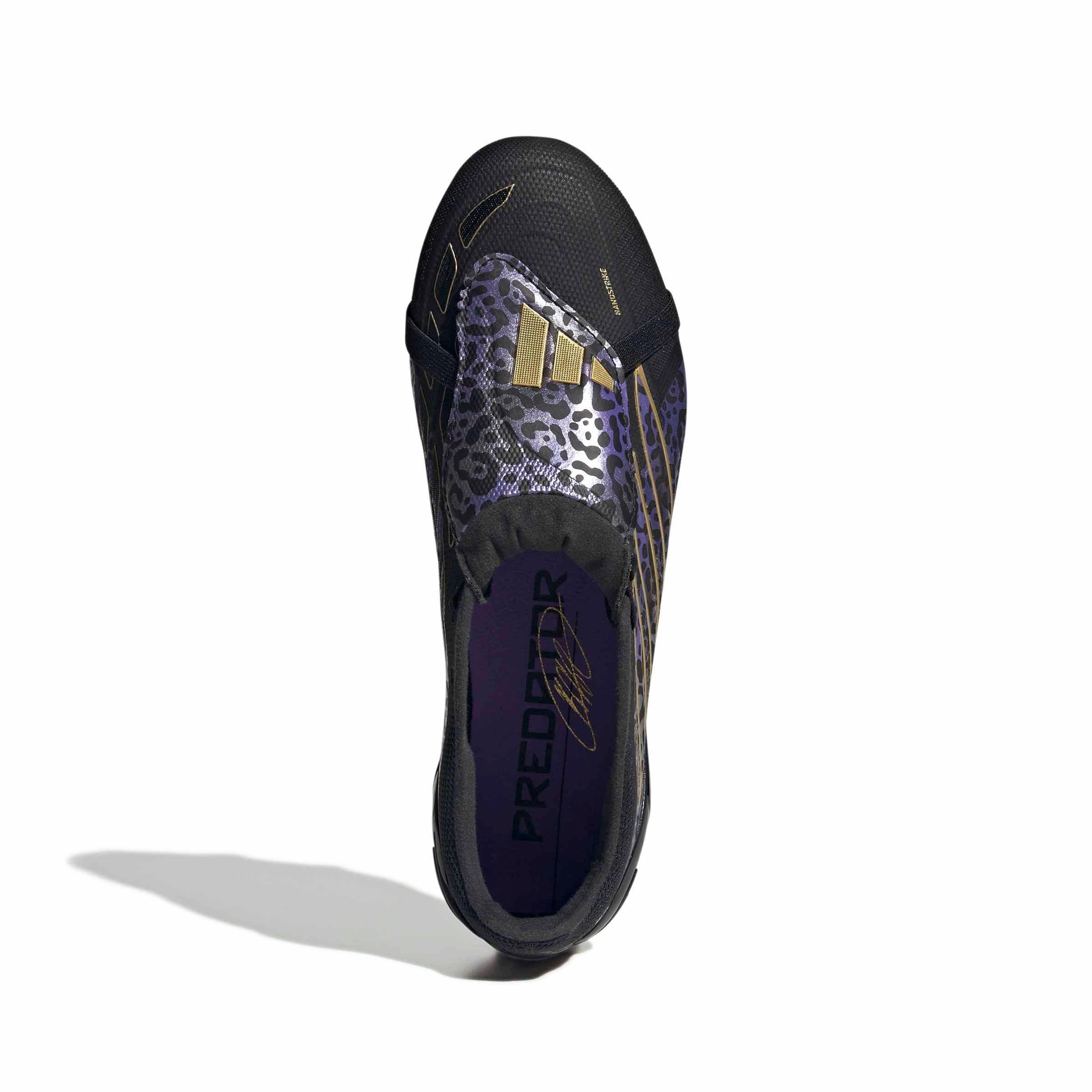 adidas Predator League FOT FG "Core Black/Gold Metallic/Core Black" Men's Soccer Cleat - BLACK/GOLD/BLACK Thumbnail View 5