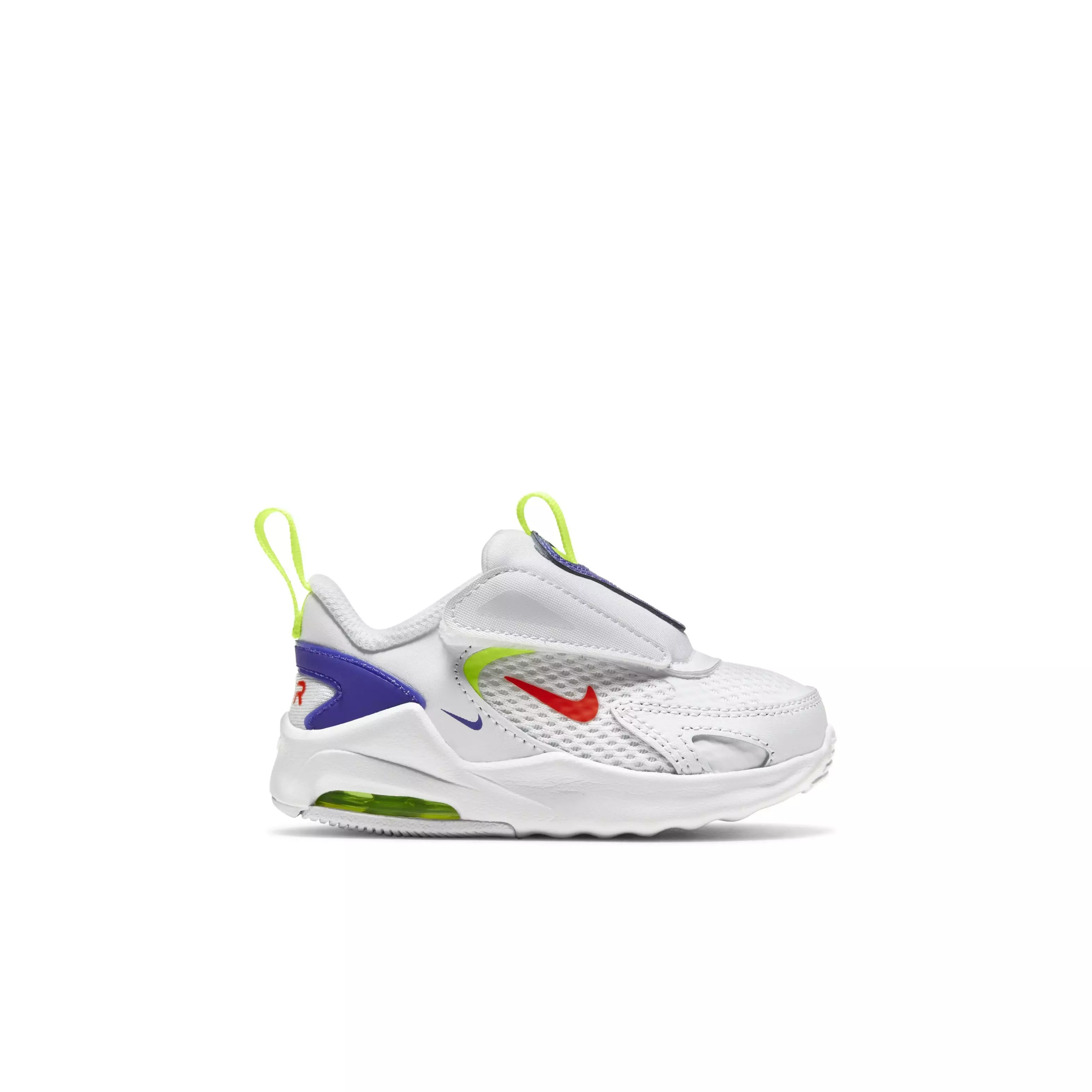 Nike Air Max Bolt "White/Volt/Indigo Burst/Bright Crimson" Toddler Shoe - WHITE