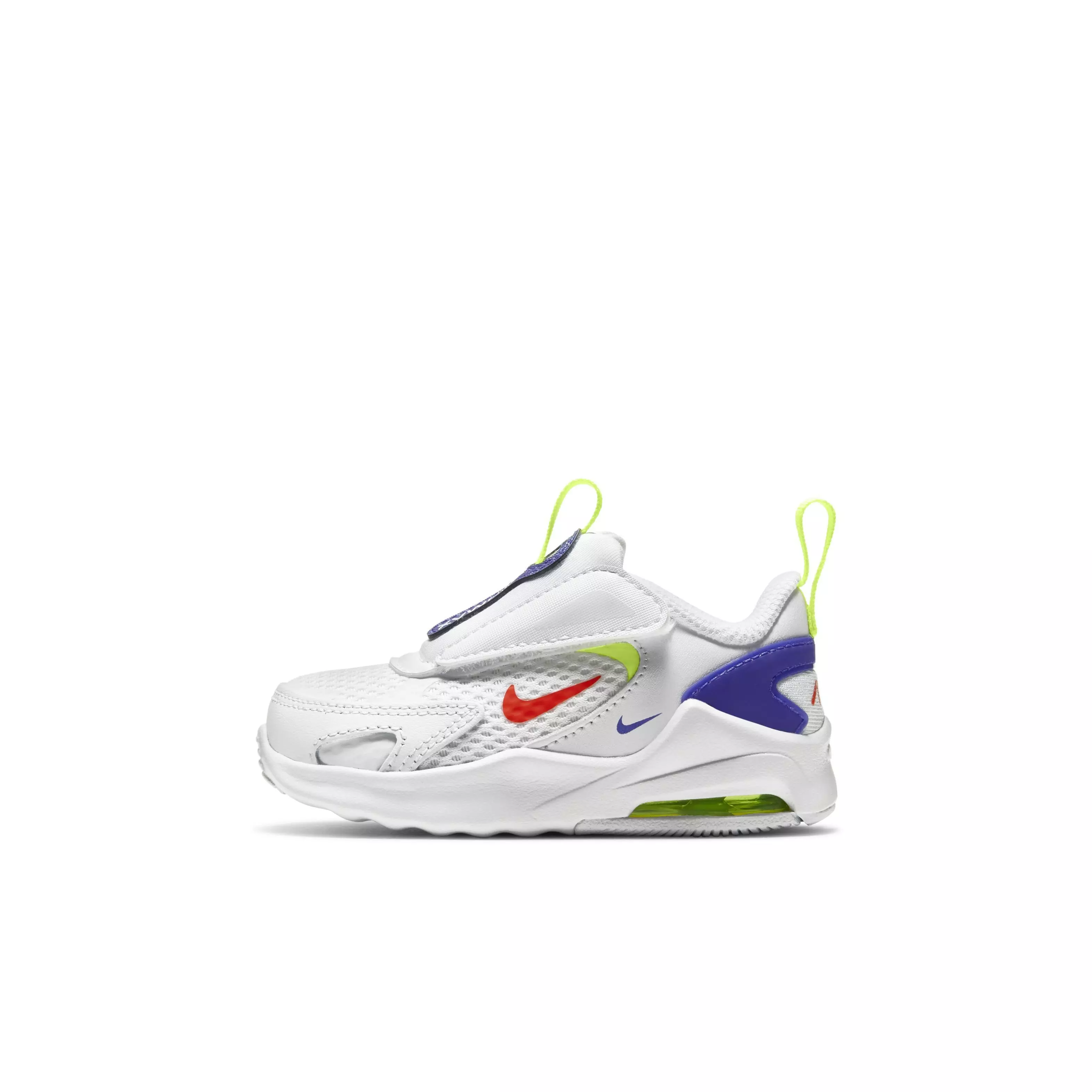 Nike Air Max Bolt "White/Volt/Indigo Burst/Bright Crimson" Toddler Shoe - WHITE