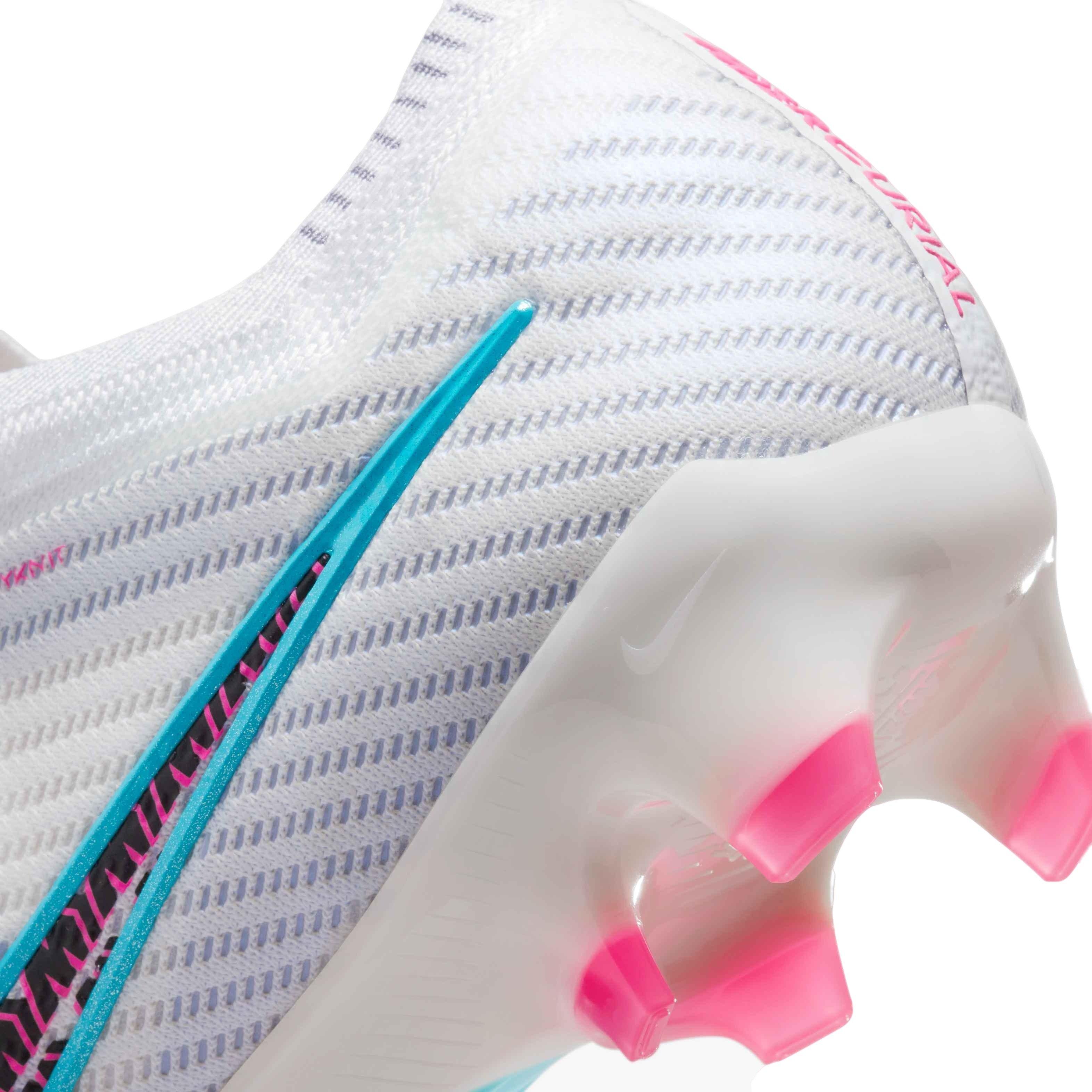 Nike Mercurial Vapor 15 Elite FG Firm Ground Soccer Cleats - White, Baltic Blue, Pink Blast, Indigo Haze