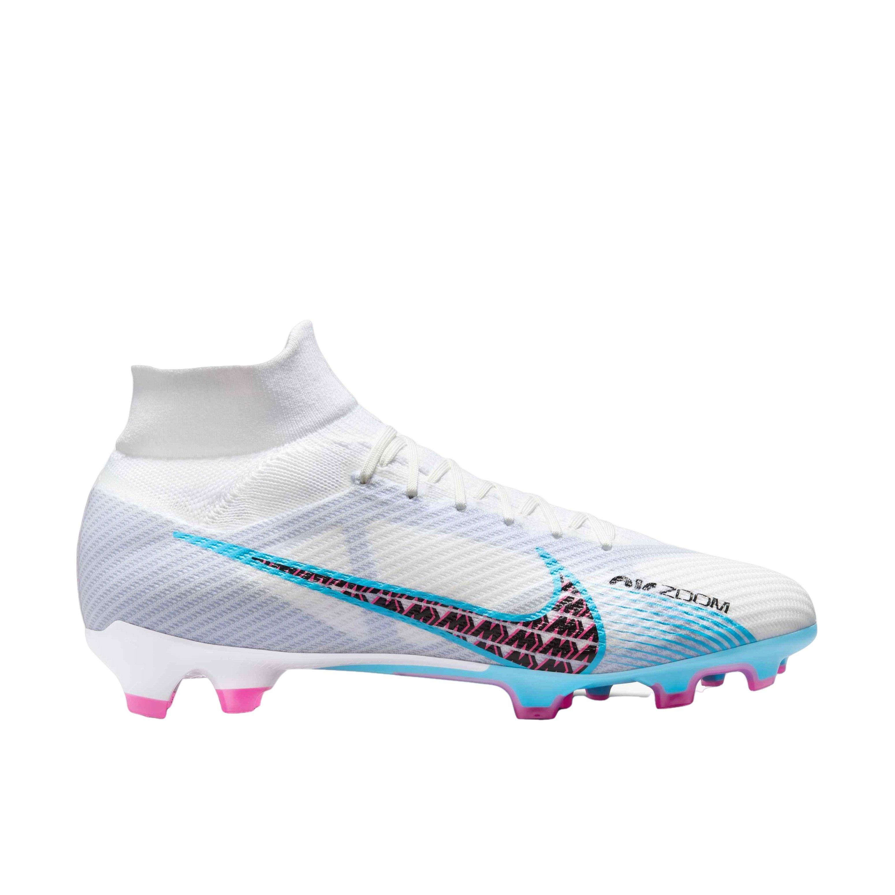 Nike Zoom Mercurial Vapor 15 Elite FG White/Baltic Blue/Pink Blast/Indigo  Haze Men's Soccer Cleat - Hibbett