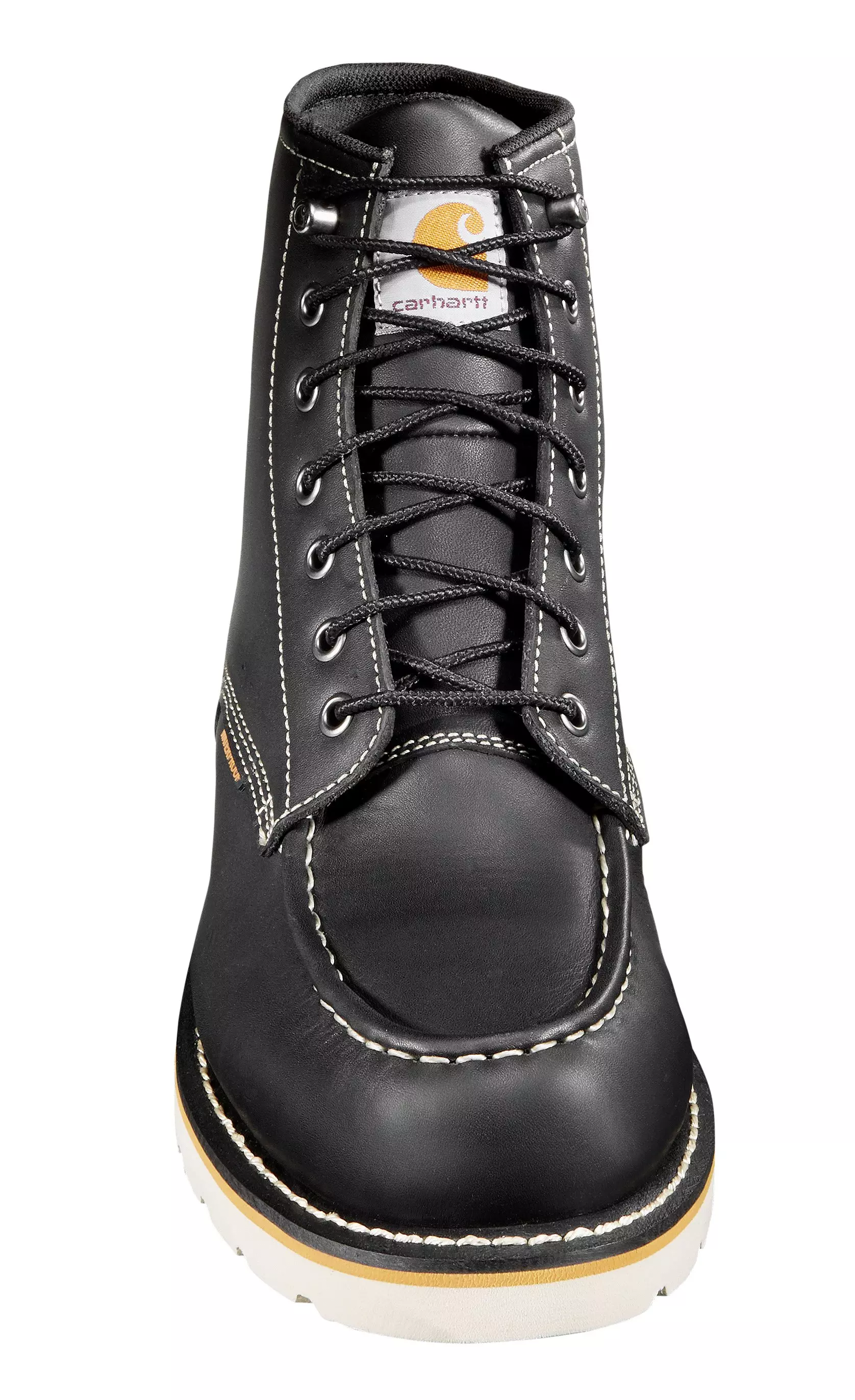 Carhartt Waterproof 6" Moc Toe "Black" Men's Wide Wedge Boot - BLACK