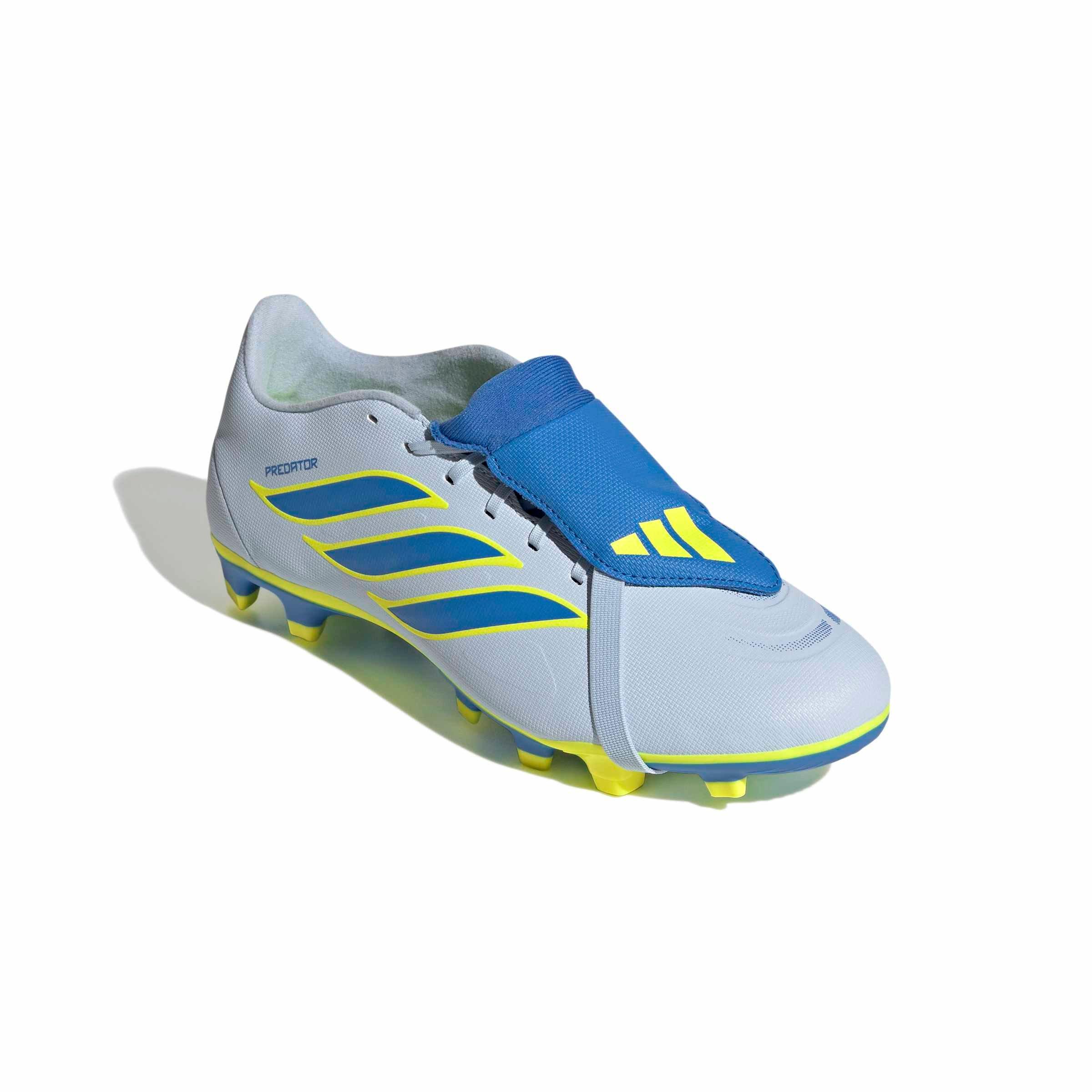 adidas Predator Club FOT FG "Crystal Sky/Ray Blue/Team Solar Yellow 2" Men's Soccer Cleat - SKY/BLUE/YELLOW Thumbnail View 3