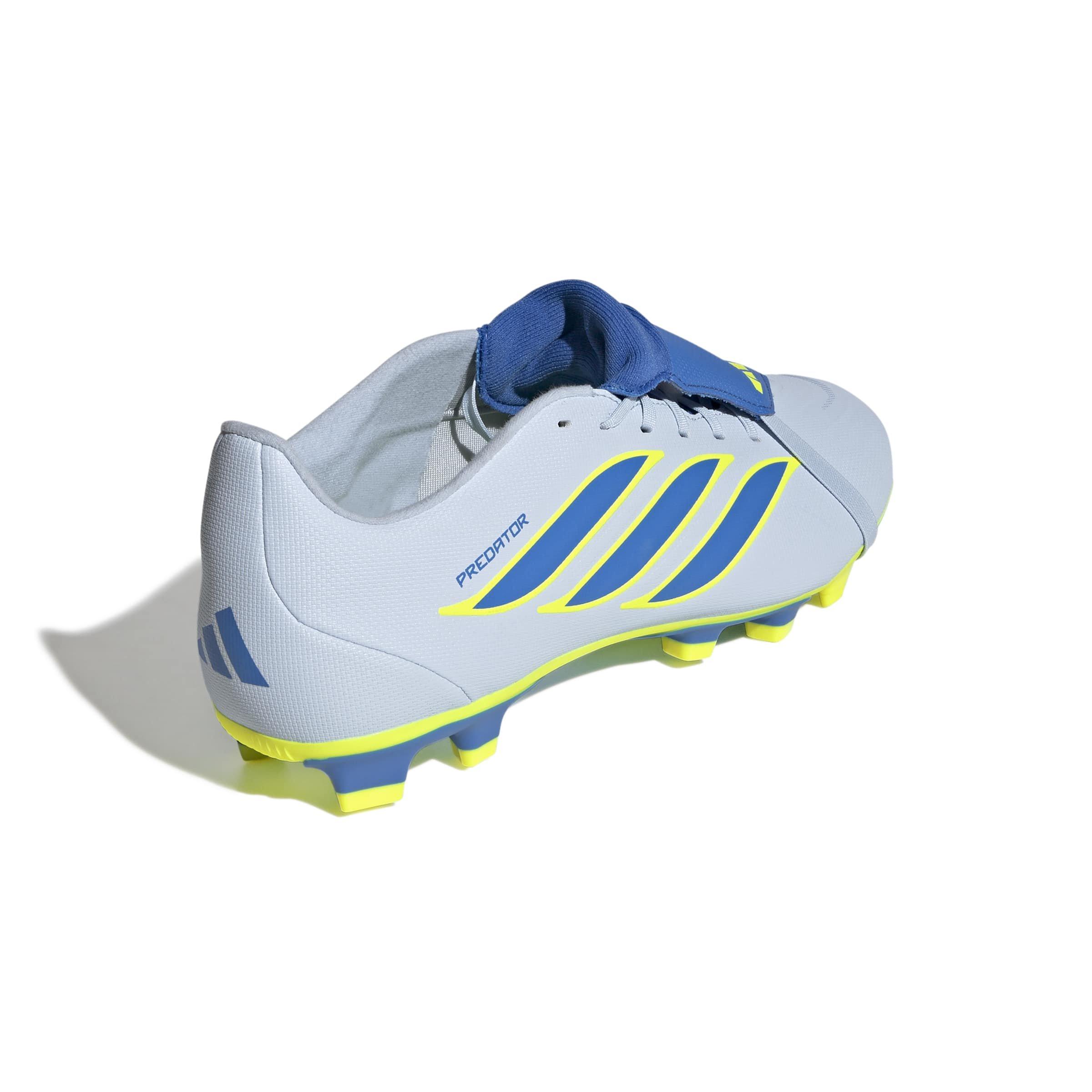 adidas Predator Club FOT FG "Crystal Sky/Ray Blue/Team Solar Yellow 2" Men's Soccer Cleat - SKY/BLUE/YELLOW Thumbnail View 4