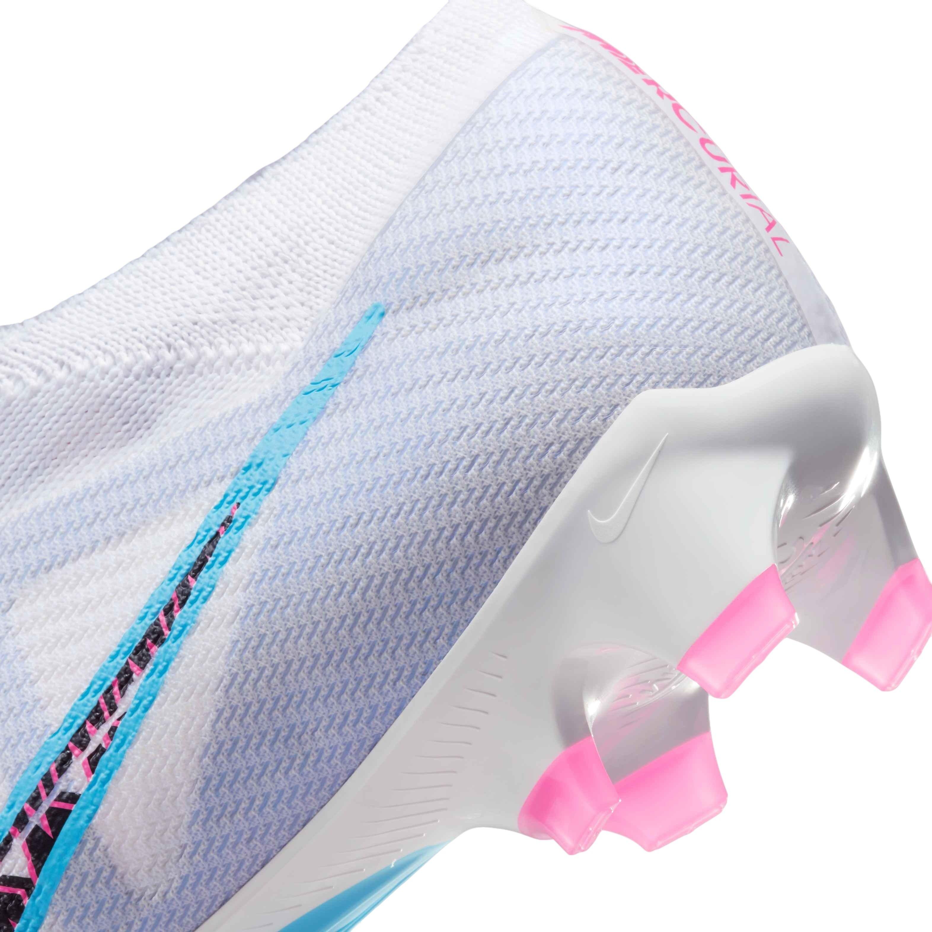 Nike Zoom Mercurial Vapor 15 Elite FG White/Baltic Blue/Pink Blast/Indigo  Haze Men's Soccer Cleat - Hibbett