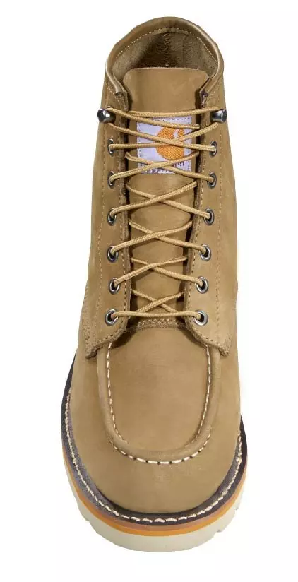 Carhartt 6" Moc Toe "Khaki" Men's Wide Wedge Boot - KHAKI