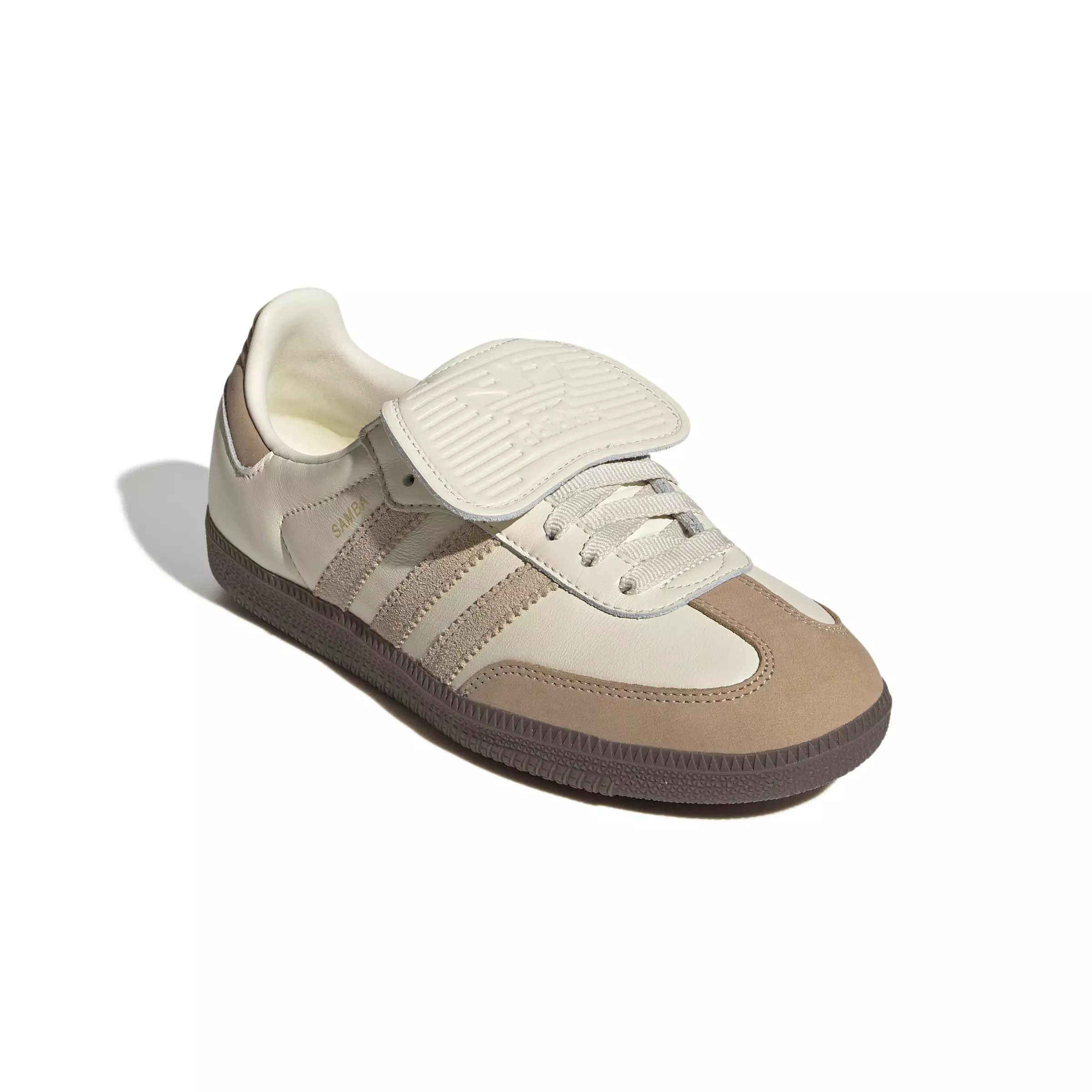 adidas Originals Samba LT "Cream White/Warm Sandstone/Gold Metallic" Unisex Shoe - CREAM/SANDSTONE/GOLD