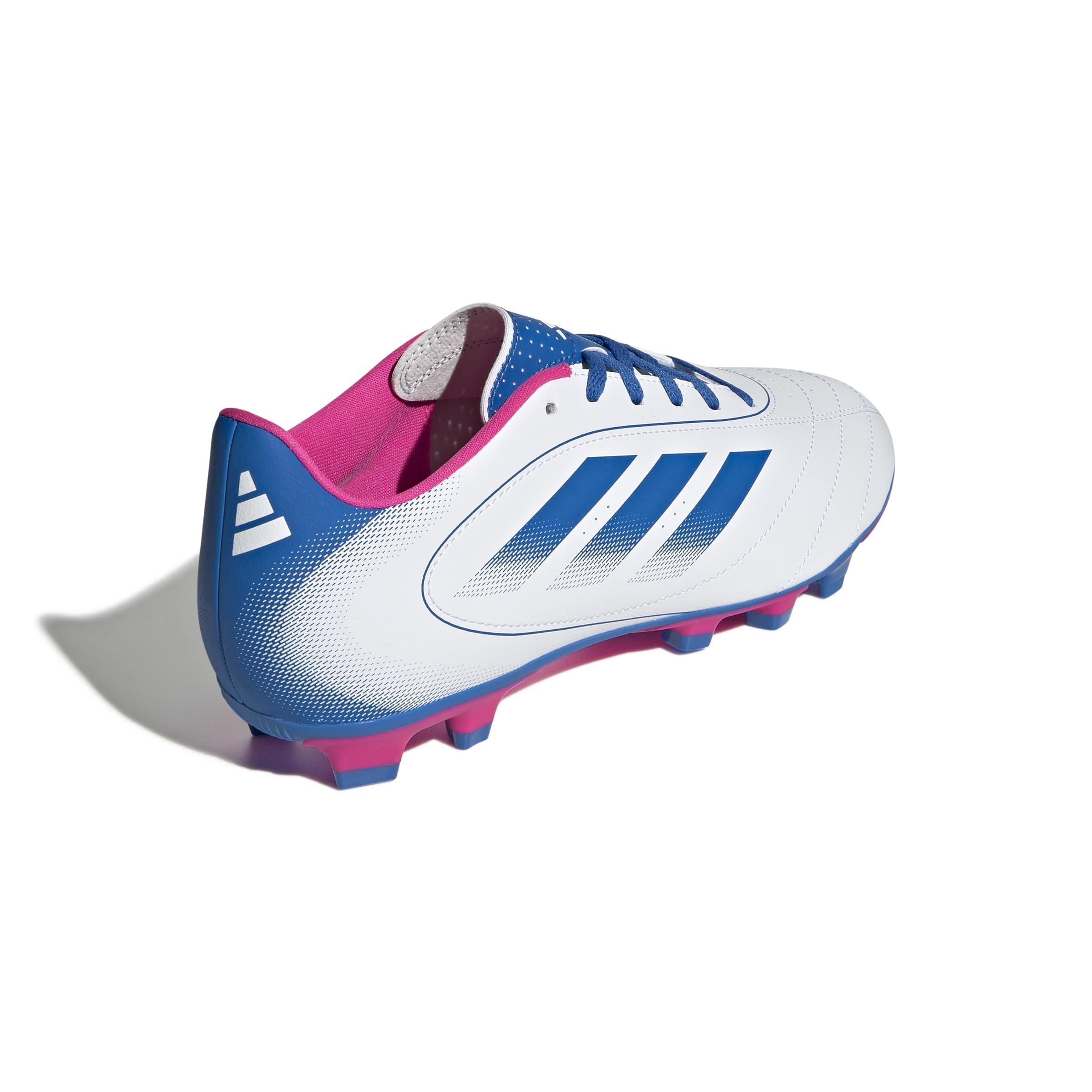 adidas Goletto IX FG "Ftwr White/Bright Royal/Team Shock Pink 2" Men's Soccer Cleat - WHITE/ROYAL/PINK Thumbnail View 4