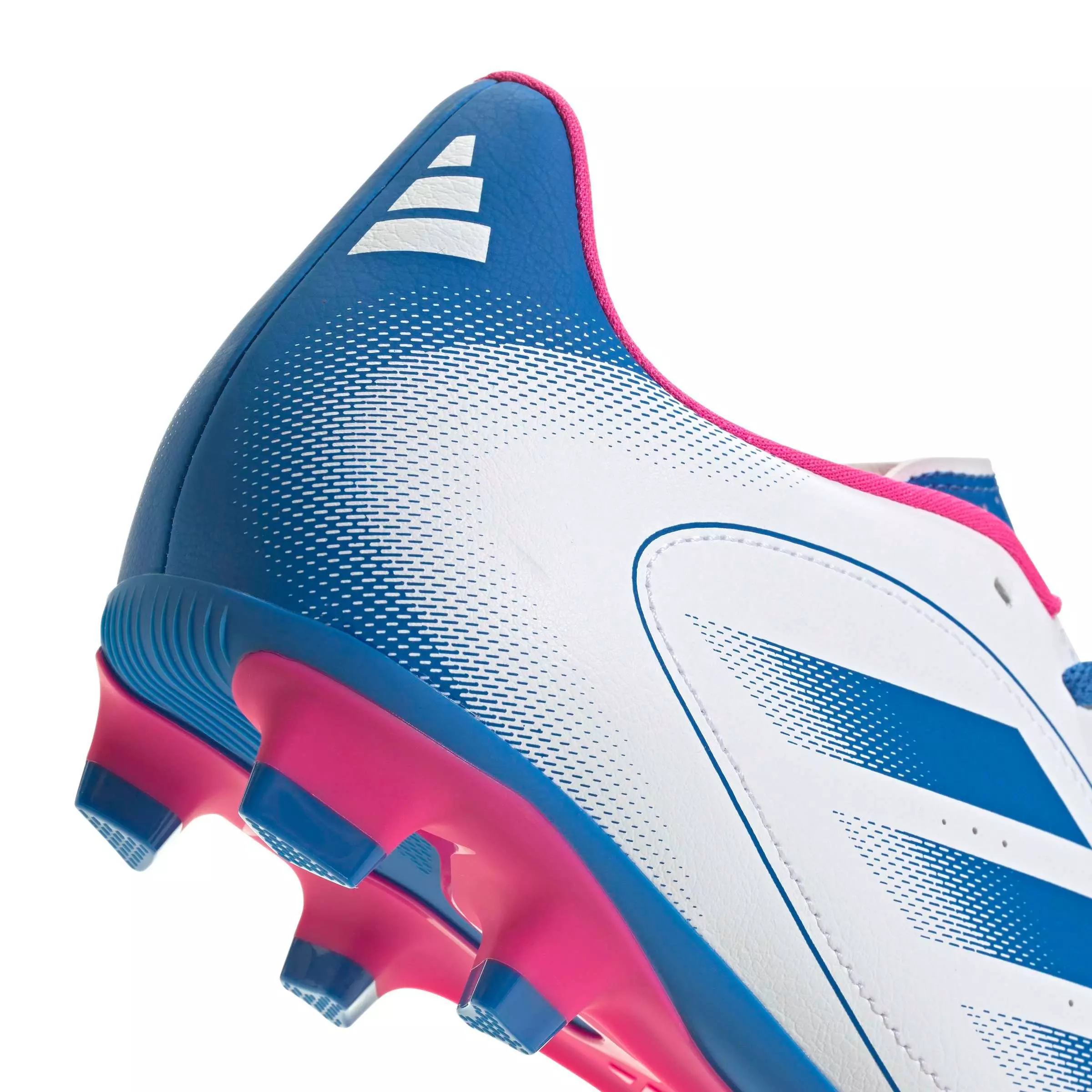 adidas Goletto IX FG "Ftwr White/Bright Royal/Team Shock Pink 2" Men's Soccer Cleat - WHITE/ROYAL/PINK
