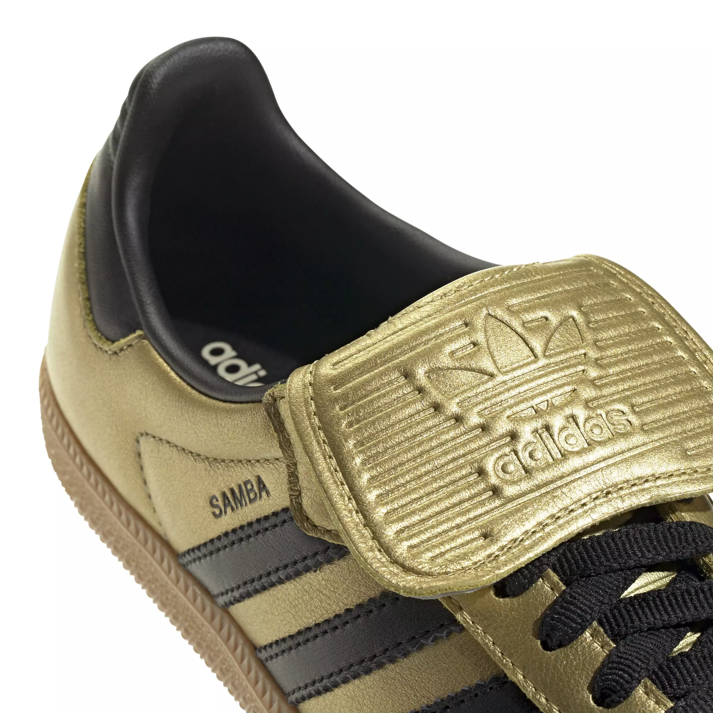 adidas Originals Samba LT "Gold Metallic/Core Black/Gum 3" Unisex Shoe - GOLD/BLACK/GUM