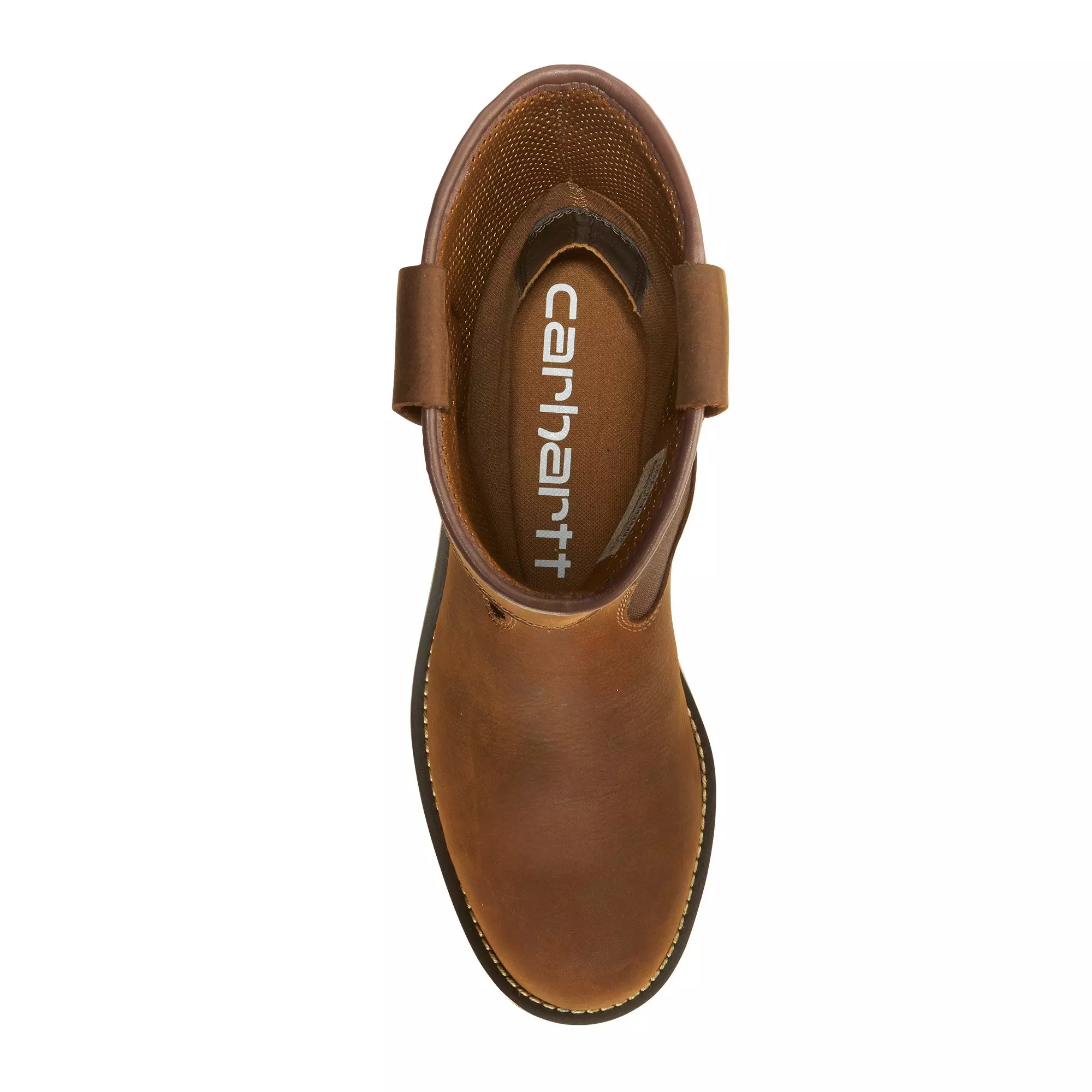 Carhartt Waterproof 10" Soft Toe Wellington "Dark Brown" Men's Wide Wedge Boot - DK BROWN