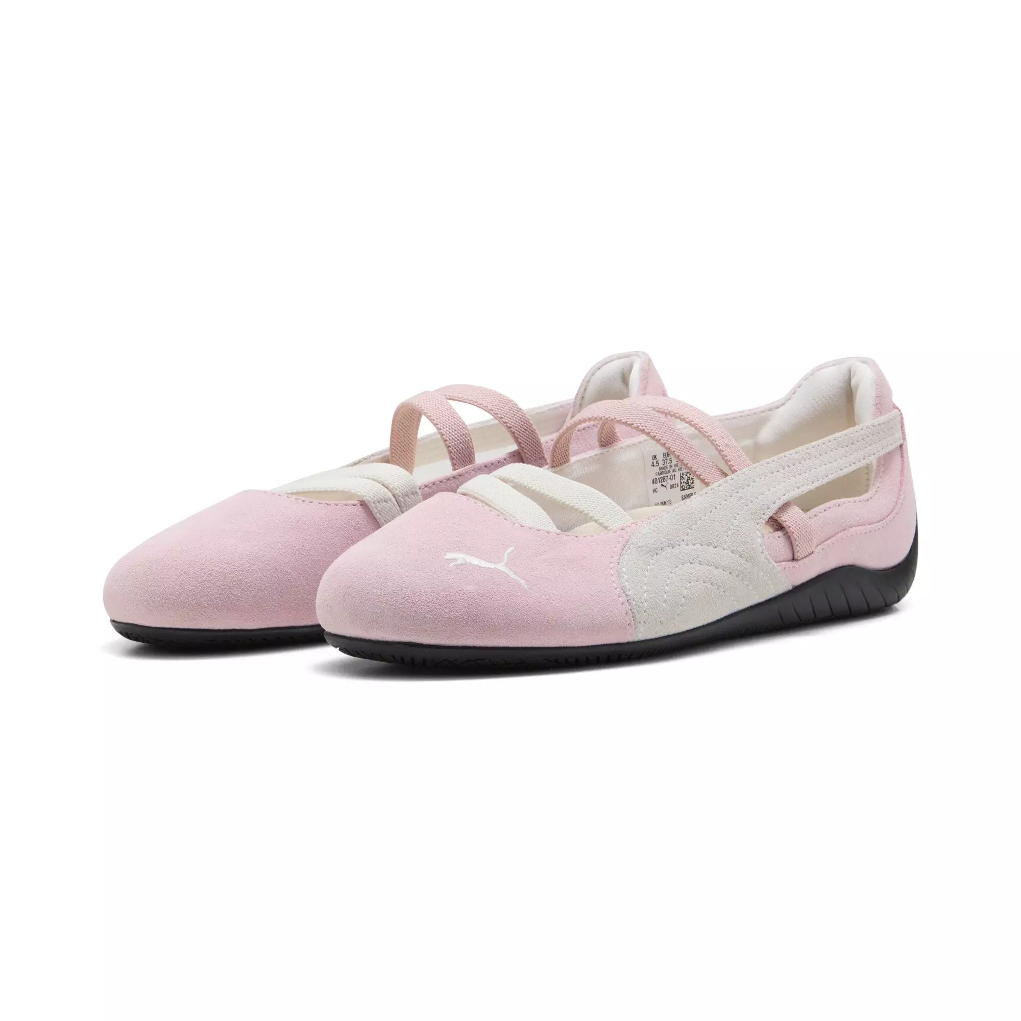 PUMA Speedcat Ballet Suede "Whisp Of Pink/PUMA White/Warm White" Women's Shoe - PINK/WHITE/WHITE