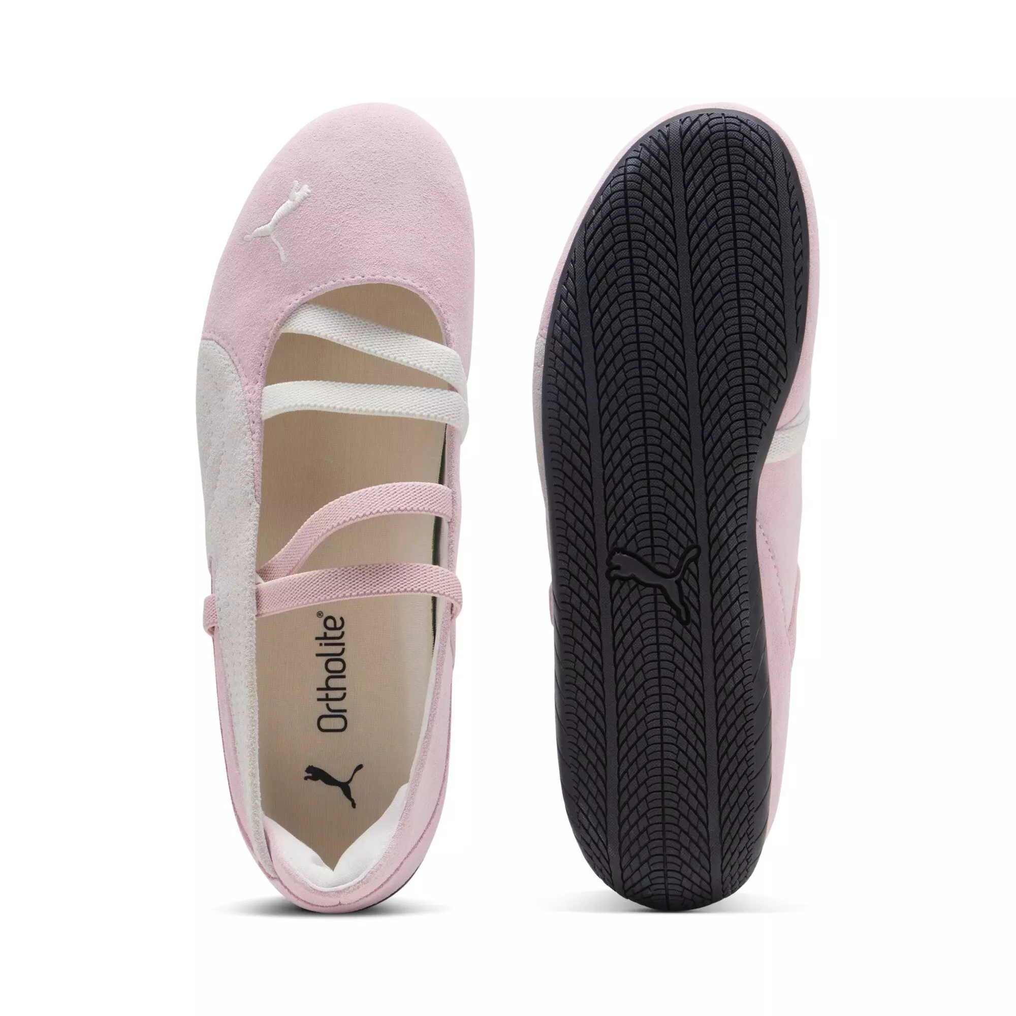 PUMA Speedcat Ballet Suede "Whisp Of Pink/PUMA White/Warm White" Women's Shoe - PINK/WHITE/WHITE