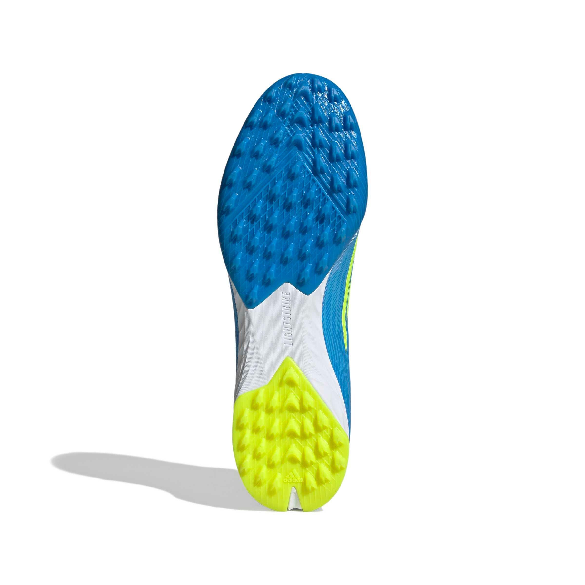 adidas F50 Pro Turf "Lucid Ray Blue/Team Solar Yellow 2/Lucid Aquamarine" Men's Soccer Shoe - BLUE/YELLOW/AQUAMARINE Thumbnail View 6