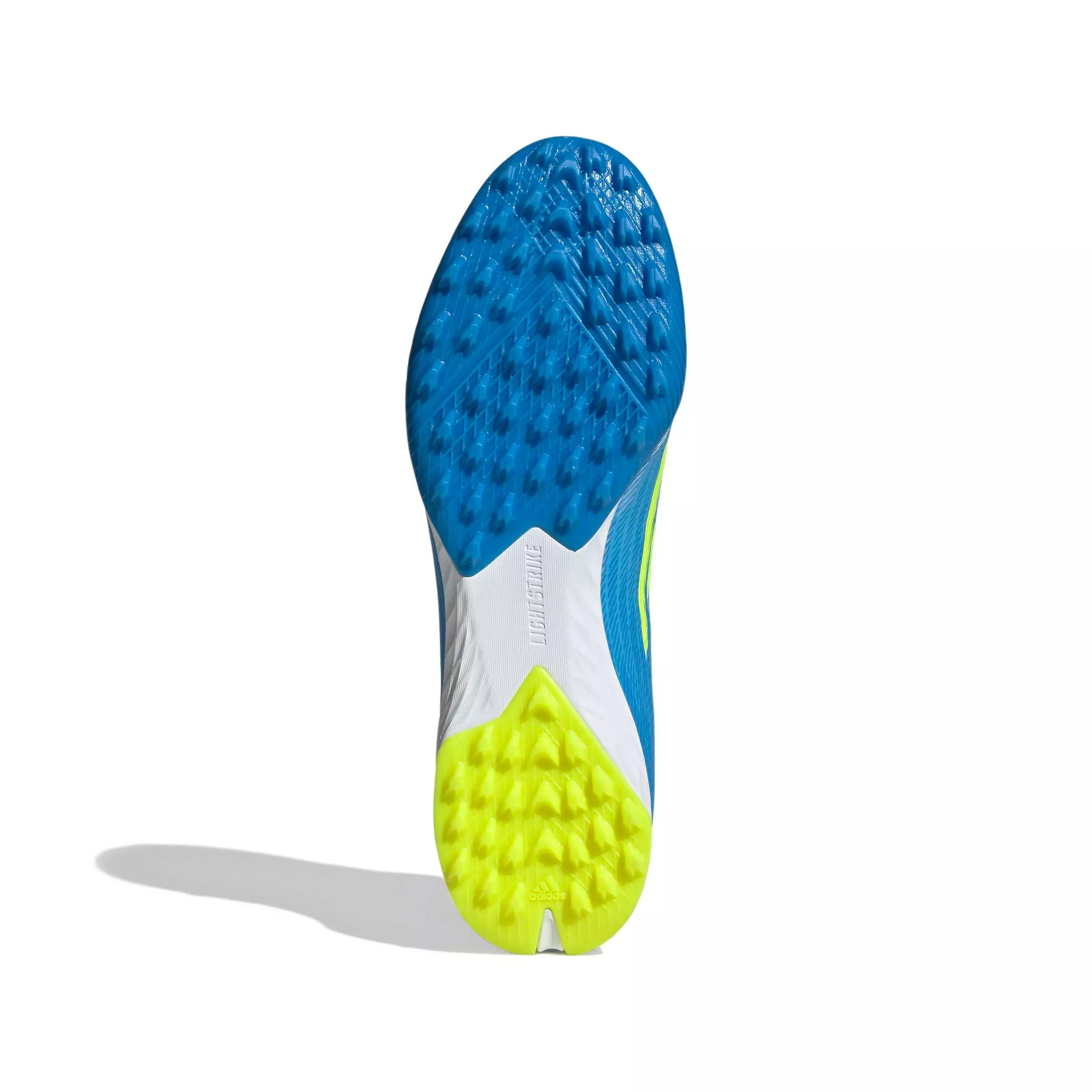 adidas F50 Pro Turf "Lucid Ray Blue/Team Solar Yellow 2/Lucid Aquamarine" Men's Soccer Shoe - BLUE/YELLOW/AQUAMARINE