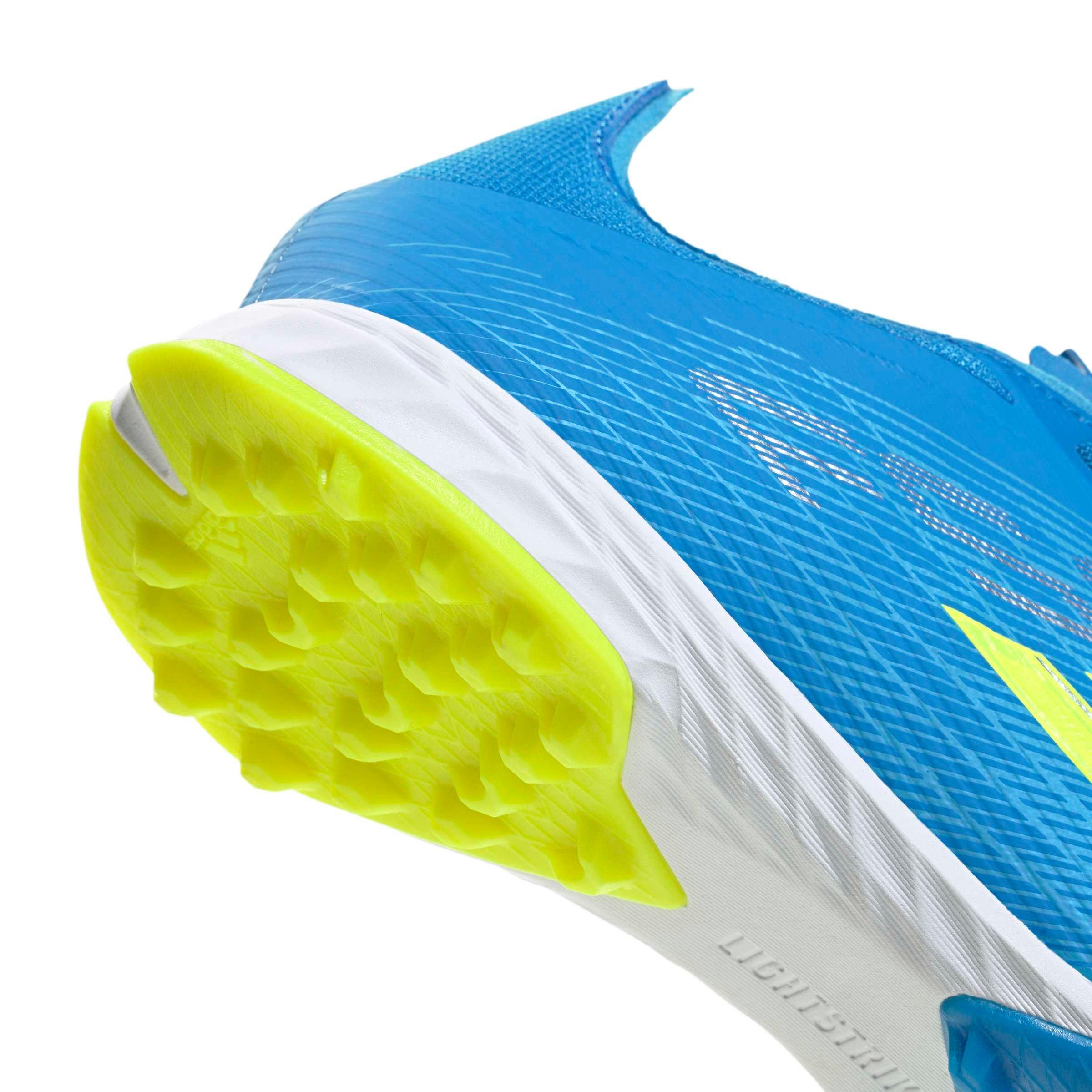 adidas F50 Pro Turf "Lucid Ray Blue/Team Solar Yellow 2/Lucid Aquamarine" Men's Soccer Shoe - BLUE/YELLOW/AQUAMARINE Thumbnail View 7
