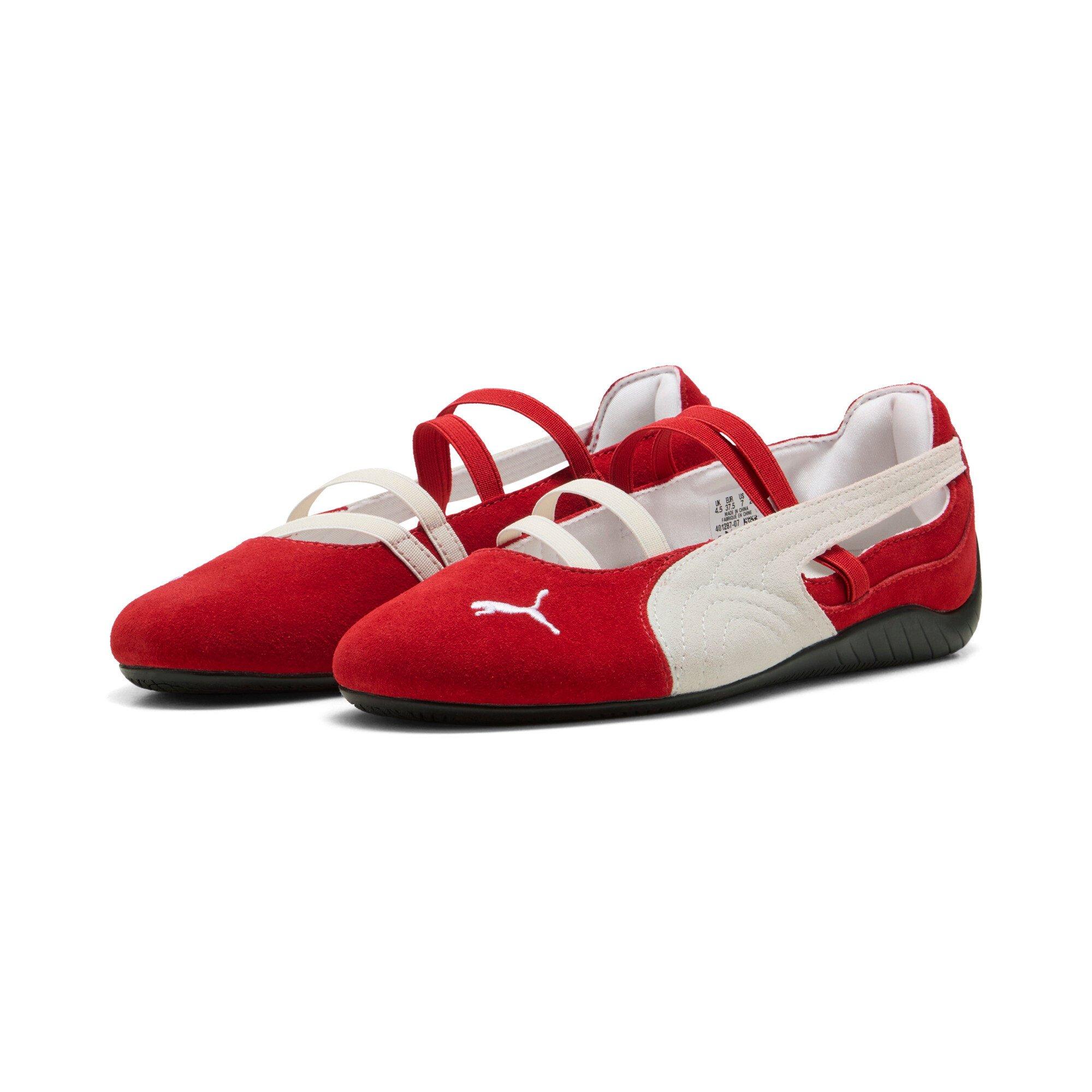 PUMA Speedcat Ballet Suede "For All Time Red/PUMA White/PUMA Black" Women's Shoe - RED/WHITE/BLACK Thumbnail View 3