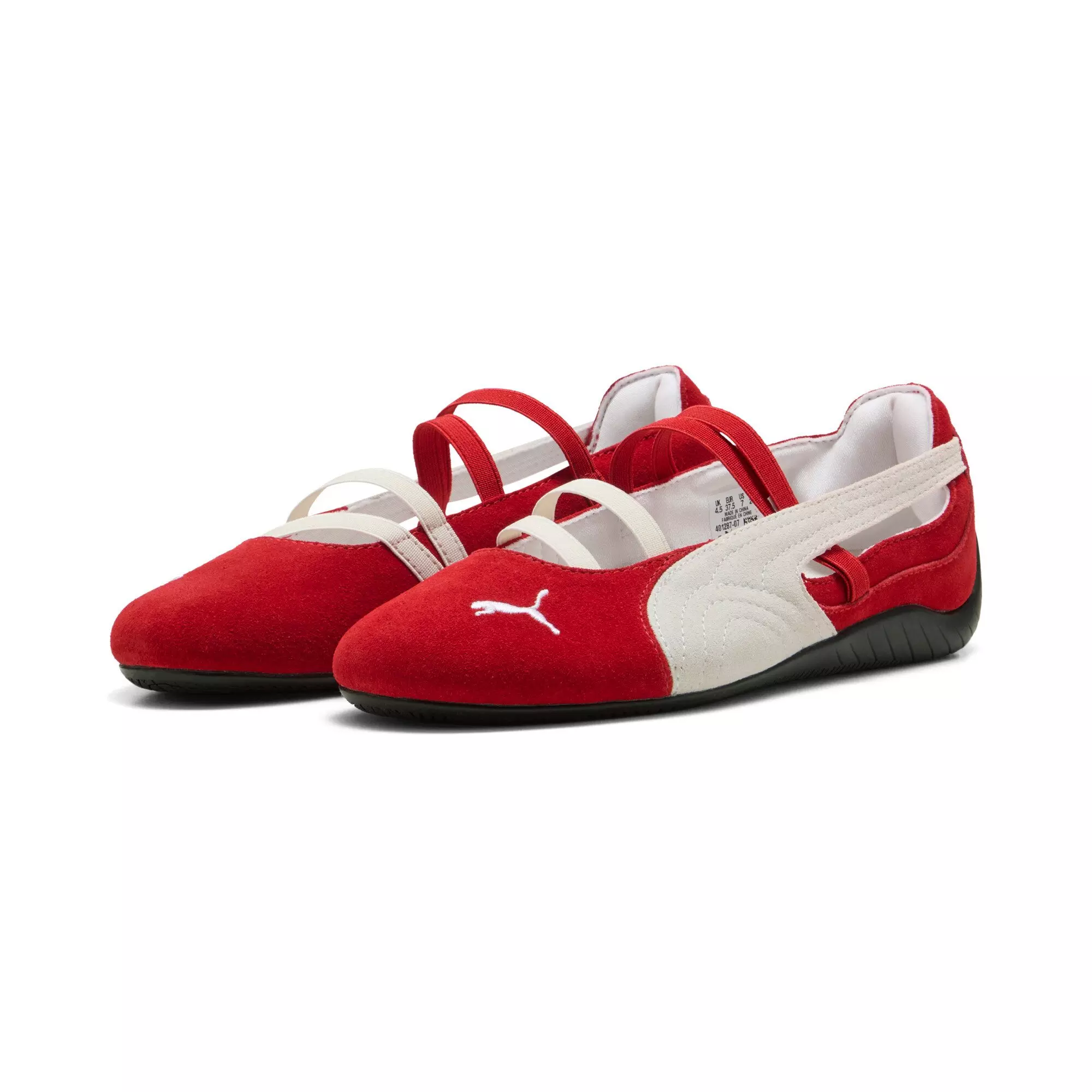 PUMA Speedcat Ballet Suede "For All Time Red/PUMA White/PUMA Black" Women's Shoe - RED/WHITE/BLACK