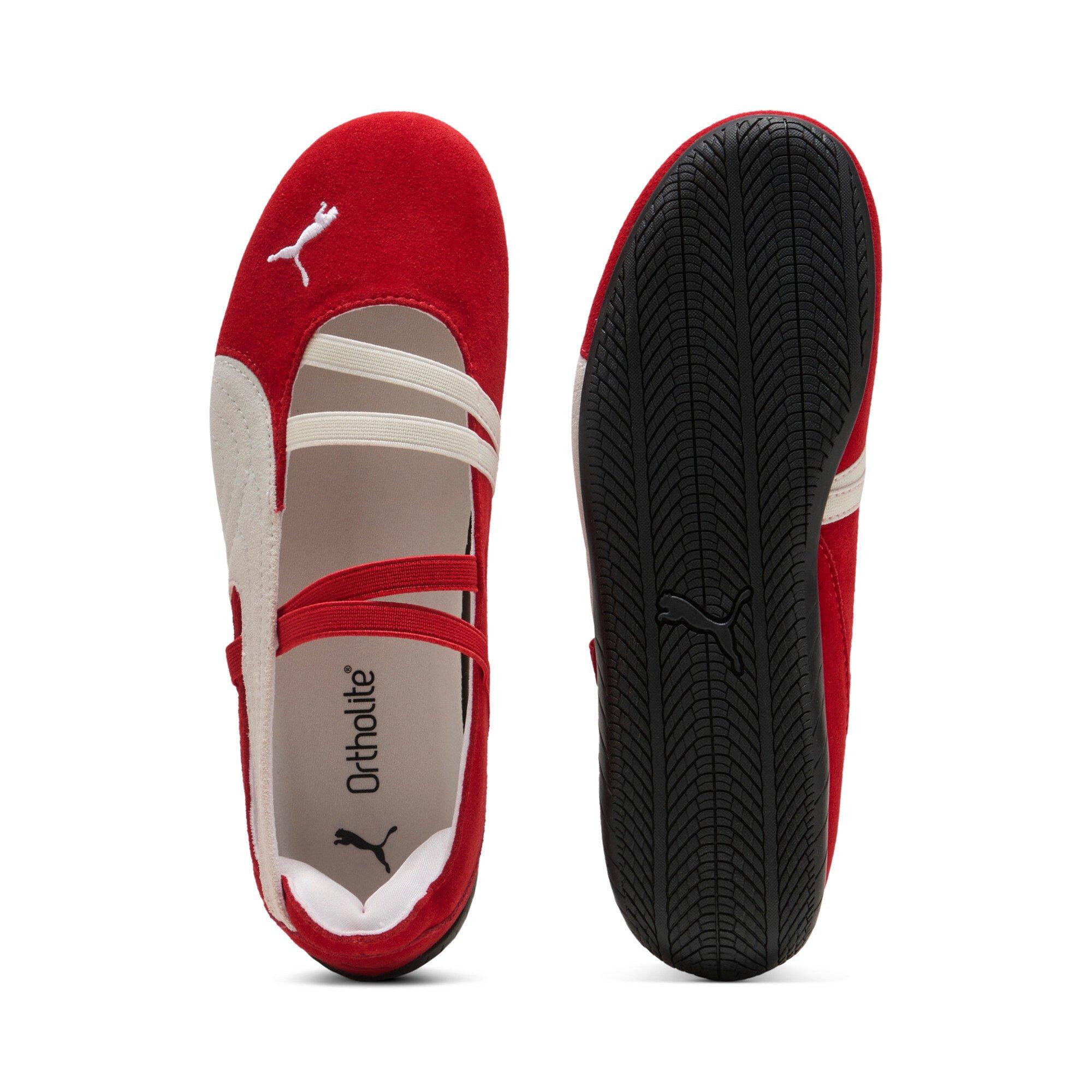 PUMA Speedcat Ballet Suede "For All Time Red/PUMA White/PUMA Black" Women's Shoe - RED/WHITE/BLACK Thumbnail View 4