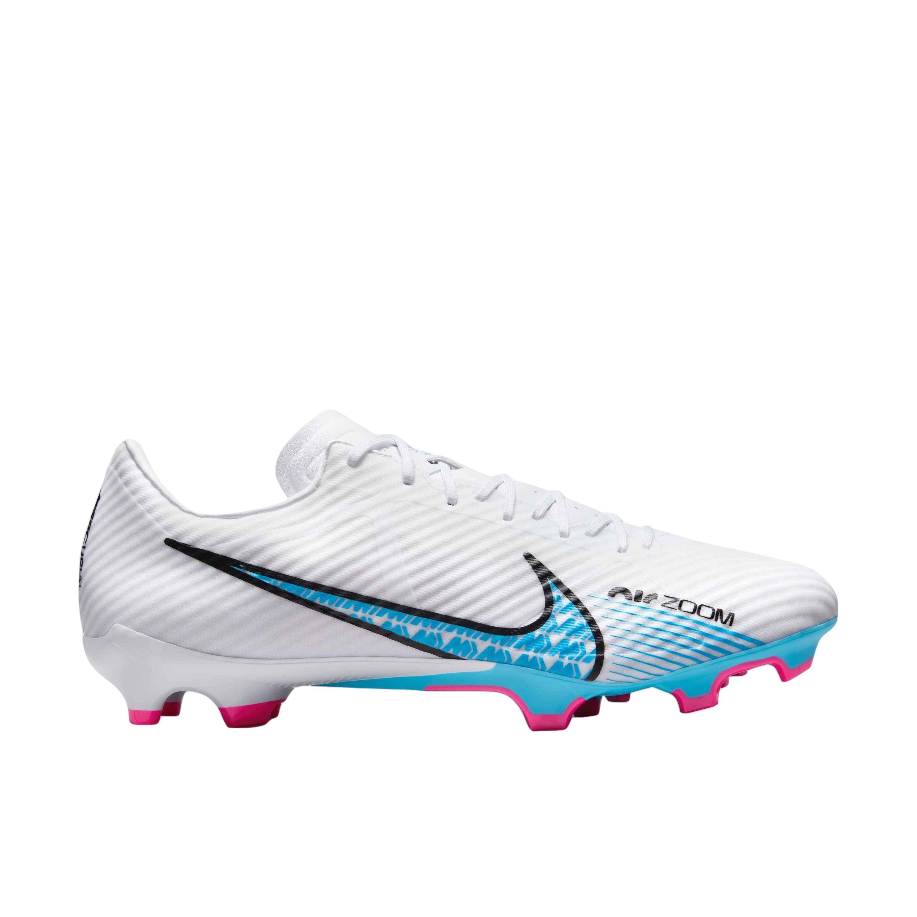Nike Zoom Mercurial Vapor 15 Academy MG "White/Baltic Blue/Hot Punch/Coconut Milk" Men's Soccer Cleat - WHITE/BLUE/PUNCH/MILK Thumbnail View 1