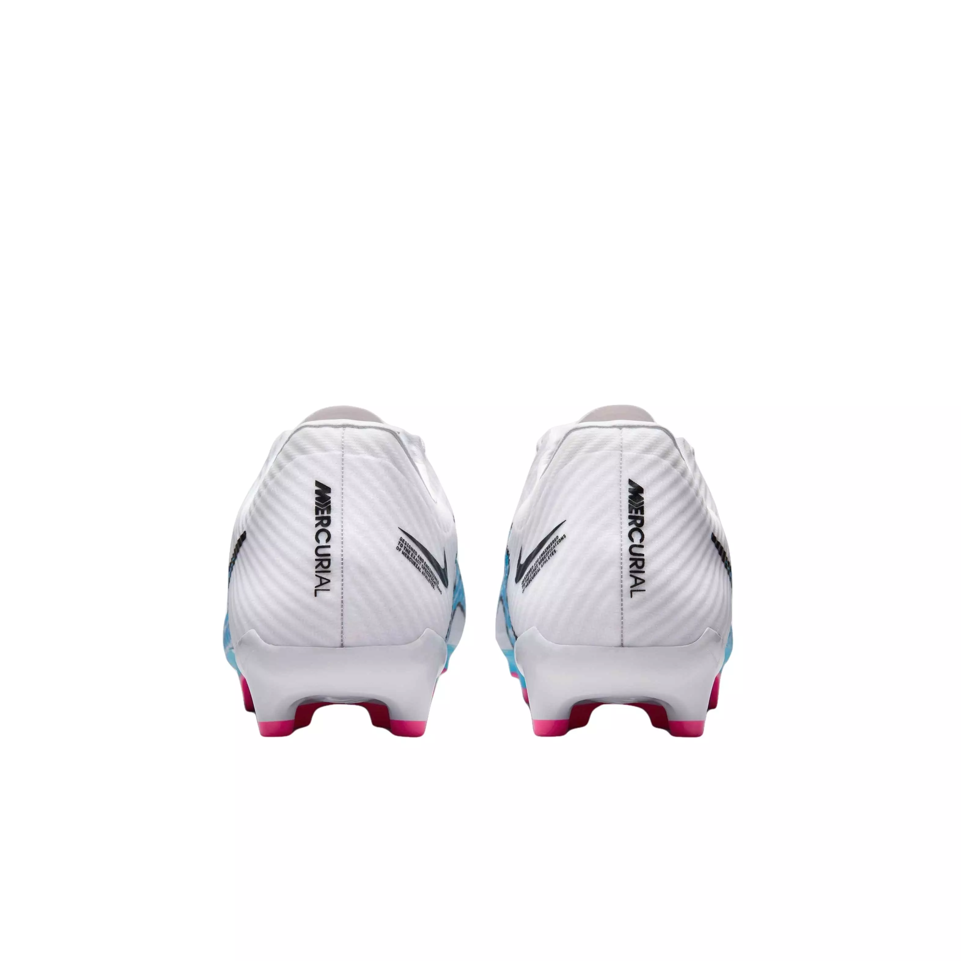 Nike Zoom Mercurial Vapor 15 Academy MG "White/Baltic Blue/Hot Punch/Coconut Milk" Men's Soccer Cleat - WHITE/BLUE/PUNCH/MILK