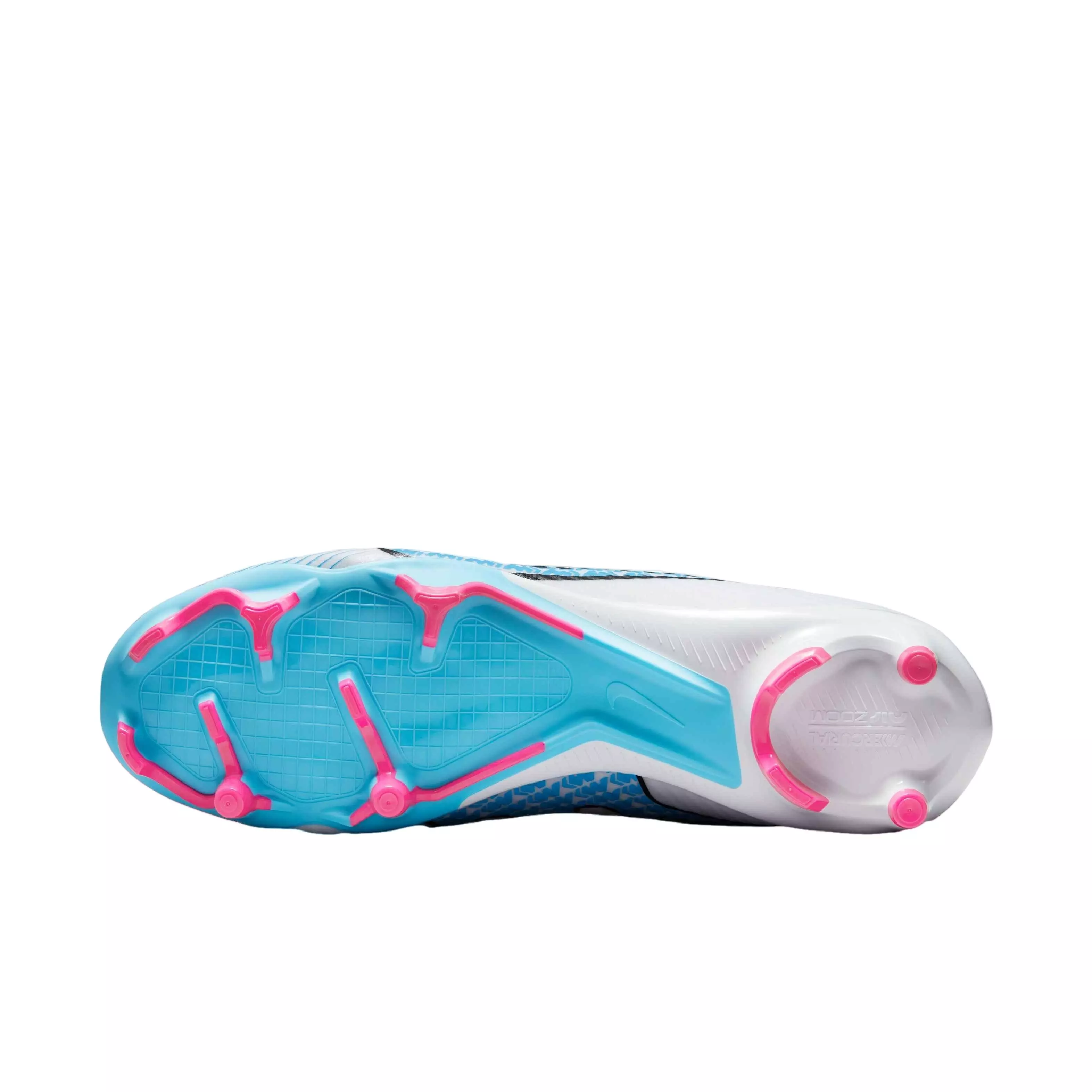 Nike Zoom Mercurial Vapor 15 Academy MG "White/Baltic Blue/Hot Punch/Coconut Milk" Men's Soccer Cleat - WHITE/BLUE/PUNCH/MILK