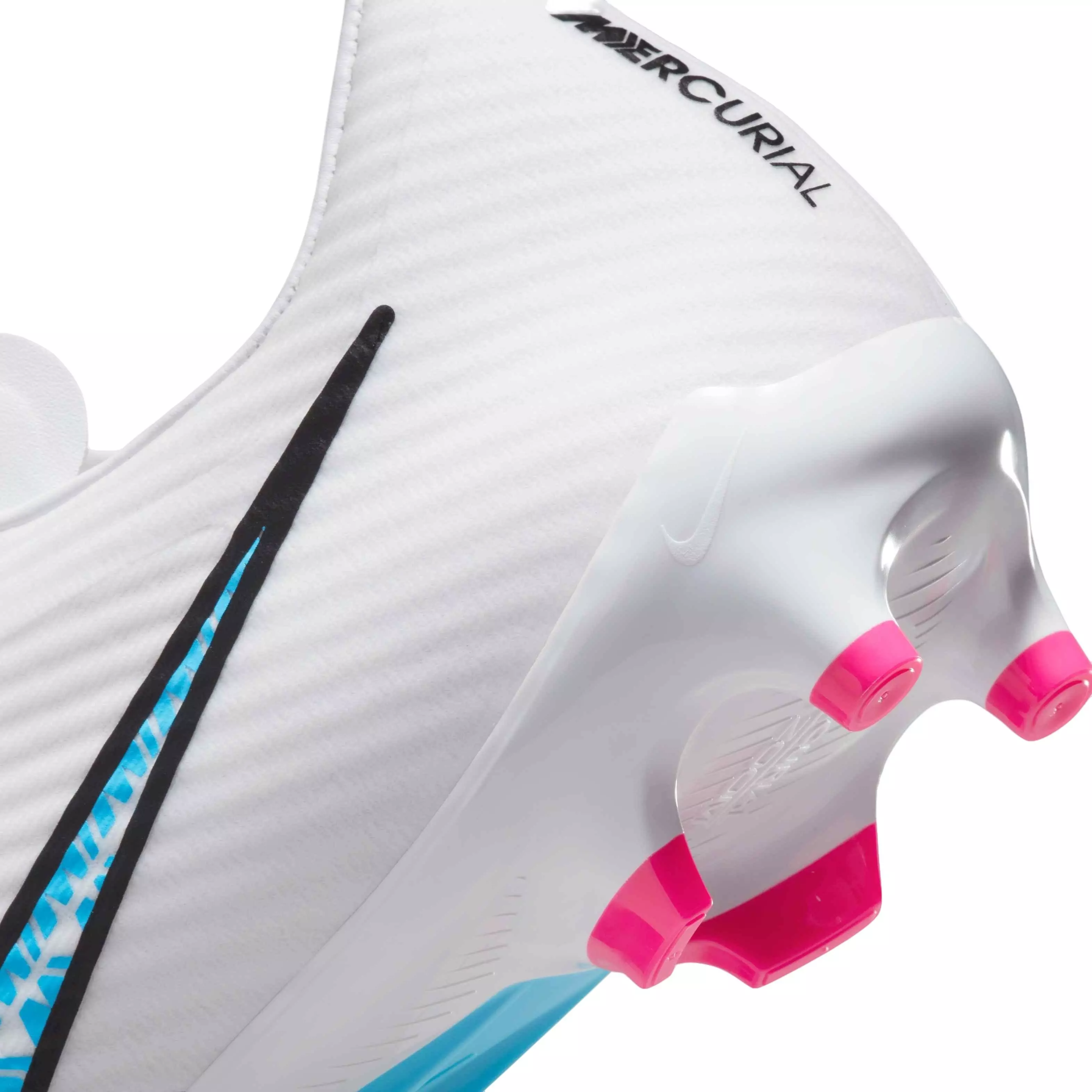 Nike Zoom Mercurial Vapor 15 Academy MG "White/Baltic Blue/Hot Punch/Coconut Milk" Men's Soccer Cleat - WHITE/BLUE/PUNCH/MILK