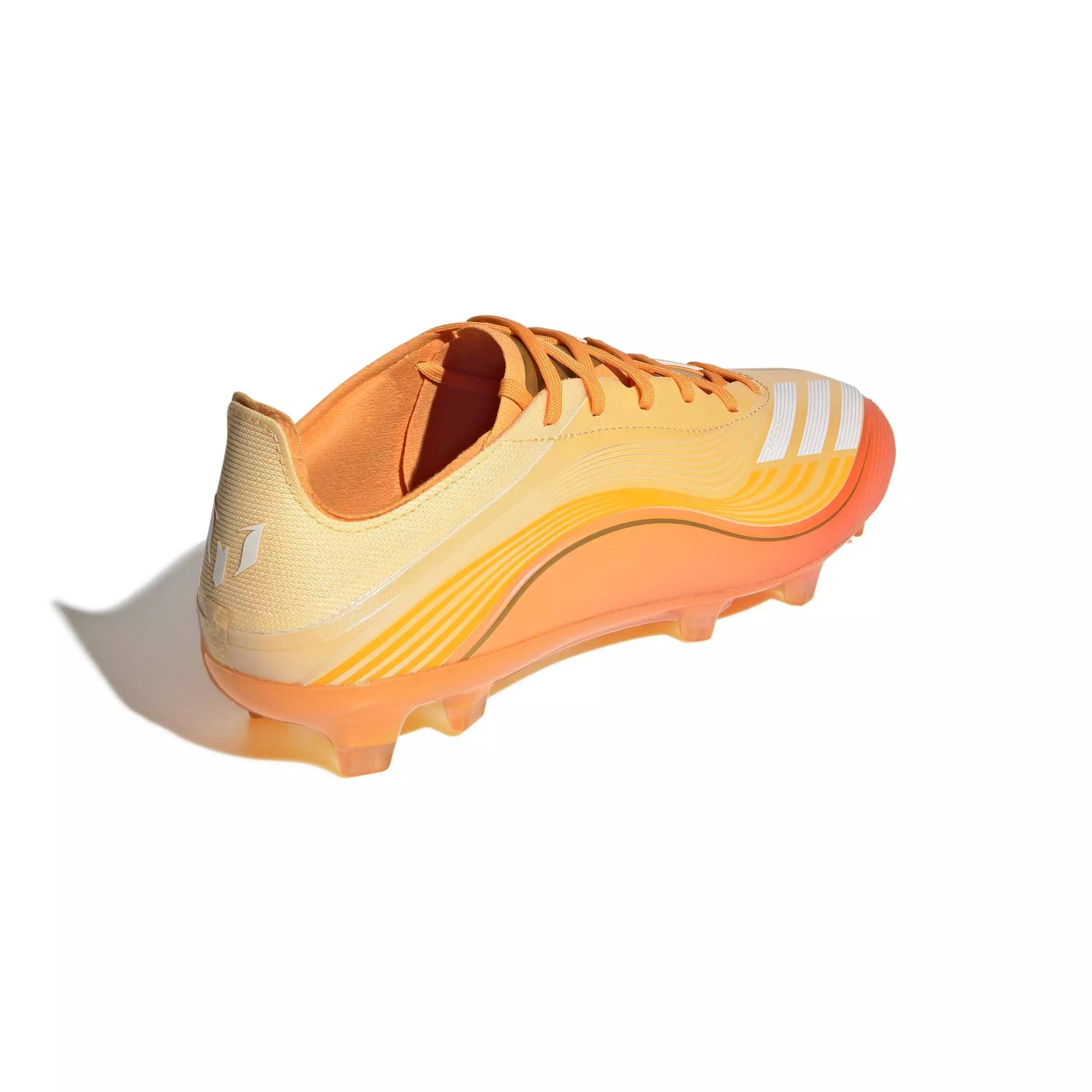 adidas F50 Messi Pro FG "Ice Tangerine/Gold Metallic/Pure Tangerine" Men's Soccer Cleat - TANGERINE/GOLD/TANGERINE