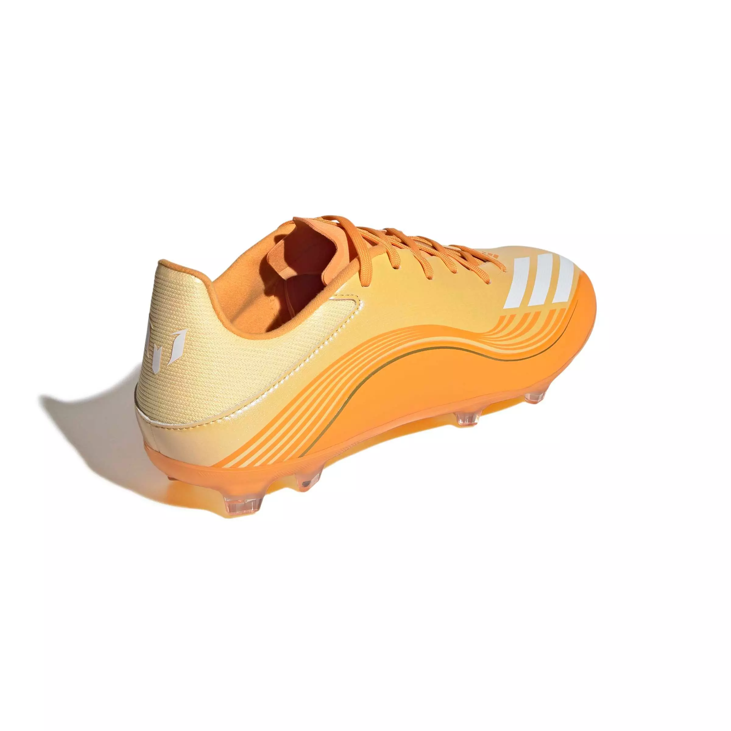 adidas F50 Messi League FG "Ice Tangerine/Gold Metallic/Pure Tangerine" Men's Soccer Cleat - TANGERINE/GOLD/TANGERINE