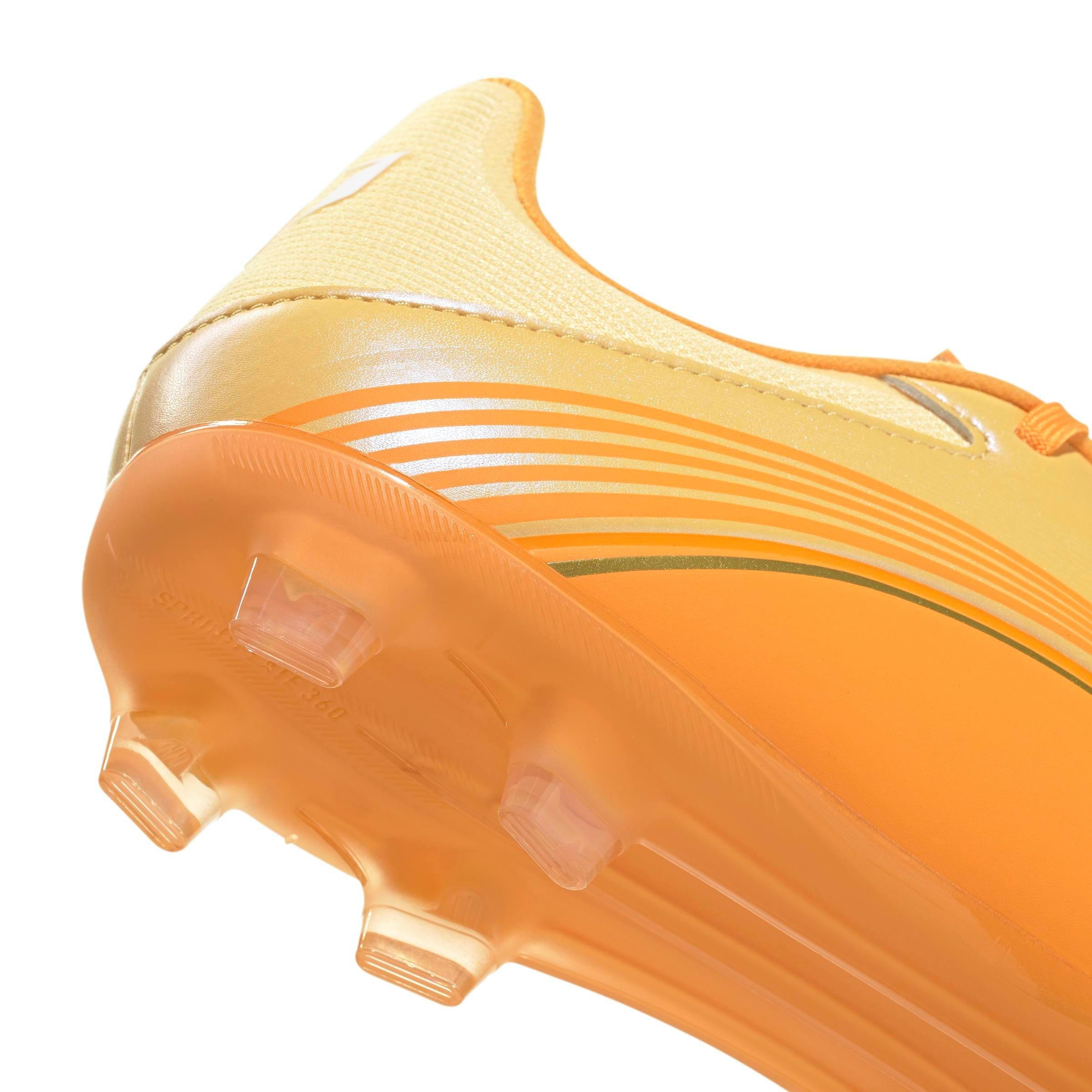 adidas F50 Messi League FG "Ice Tangerine/Gold Metallic/Pure Tangerine" Men's Soccer Cleat - TANGERINE/GOLD/TANGERINE Thumbnail View 8