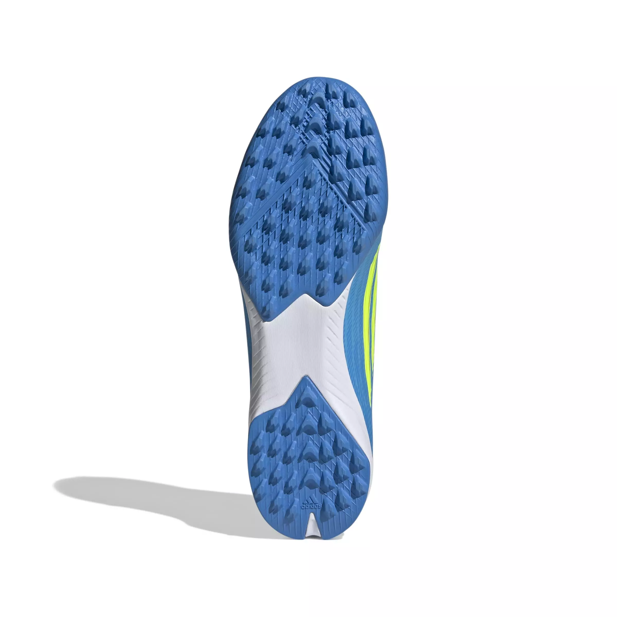 adidas F50 League Turf "Lucid Ray Blue/Team Solar Yellow 2/Lucid Aquamarine" Men's Soccer Shoe - BLUE/YELLOW/AQUAMARINE