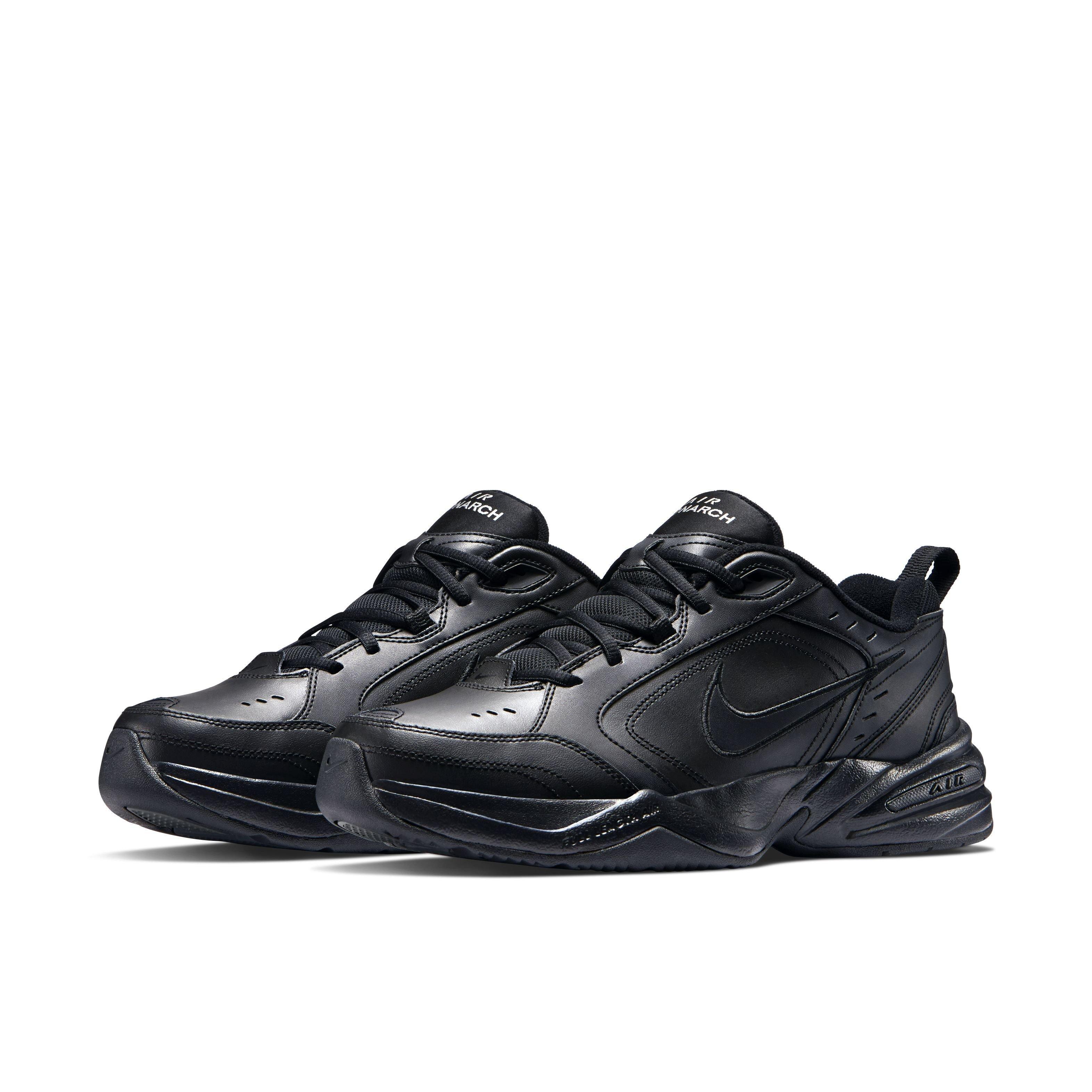 Nike Air Monarch IV (4E)  "Black" Grade School Boys' Training Shoe - BLACK Thumbnail View 3