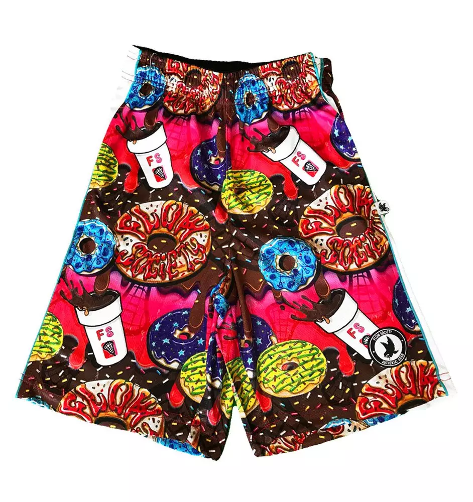Flow Society Big Boys' Donut Flow Attack Shorts - Pink - PINK