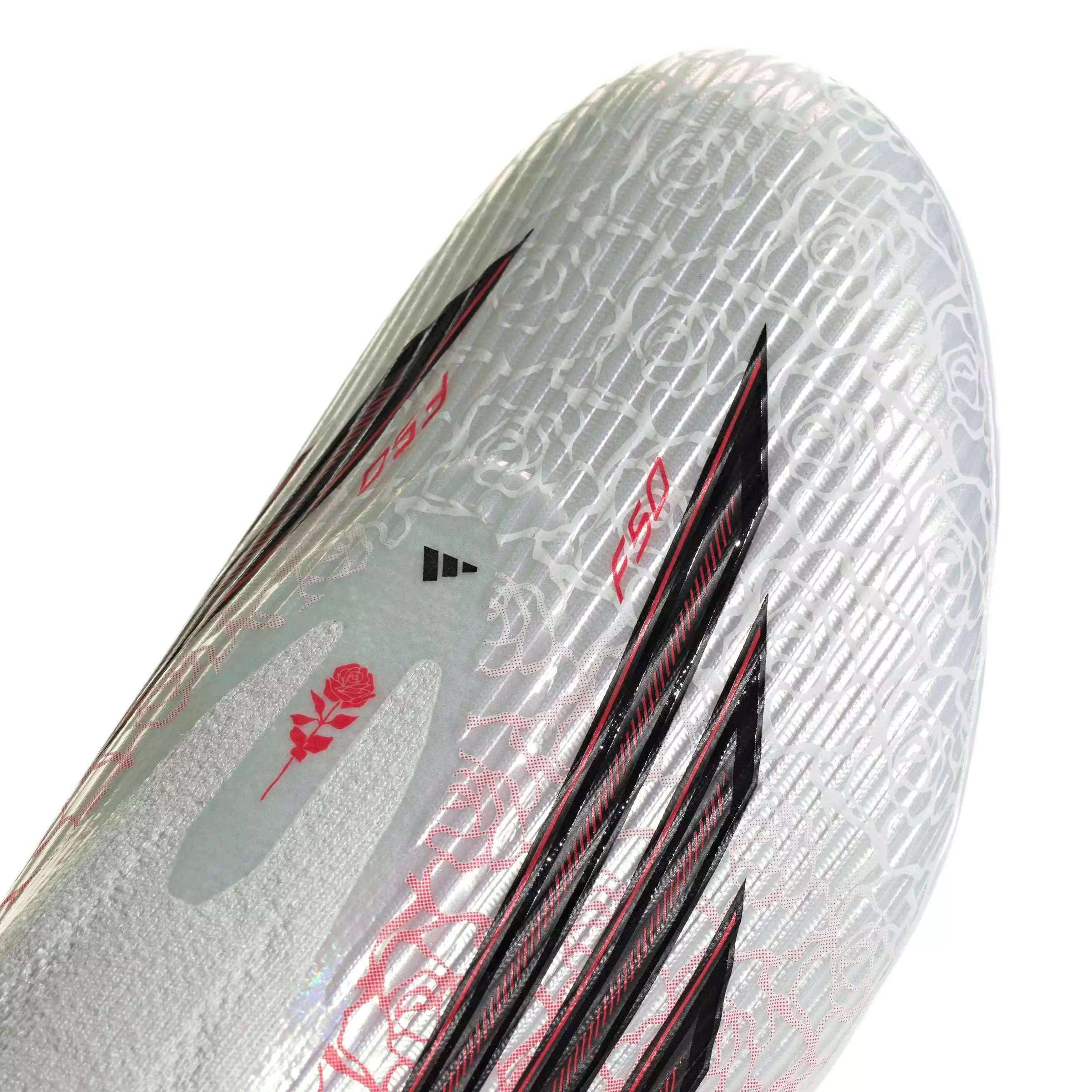 adidas F50 League Laceless FG "Ftwr White/Core Black/Lucid Red" Men's Soccer Cleat - WHITE/BLACK/RED