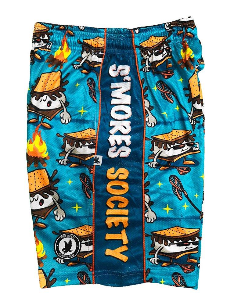 Flow Society Big Boys' S'mores Society Attack Shorts - Blue - BLUE Thumbnail View 3