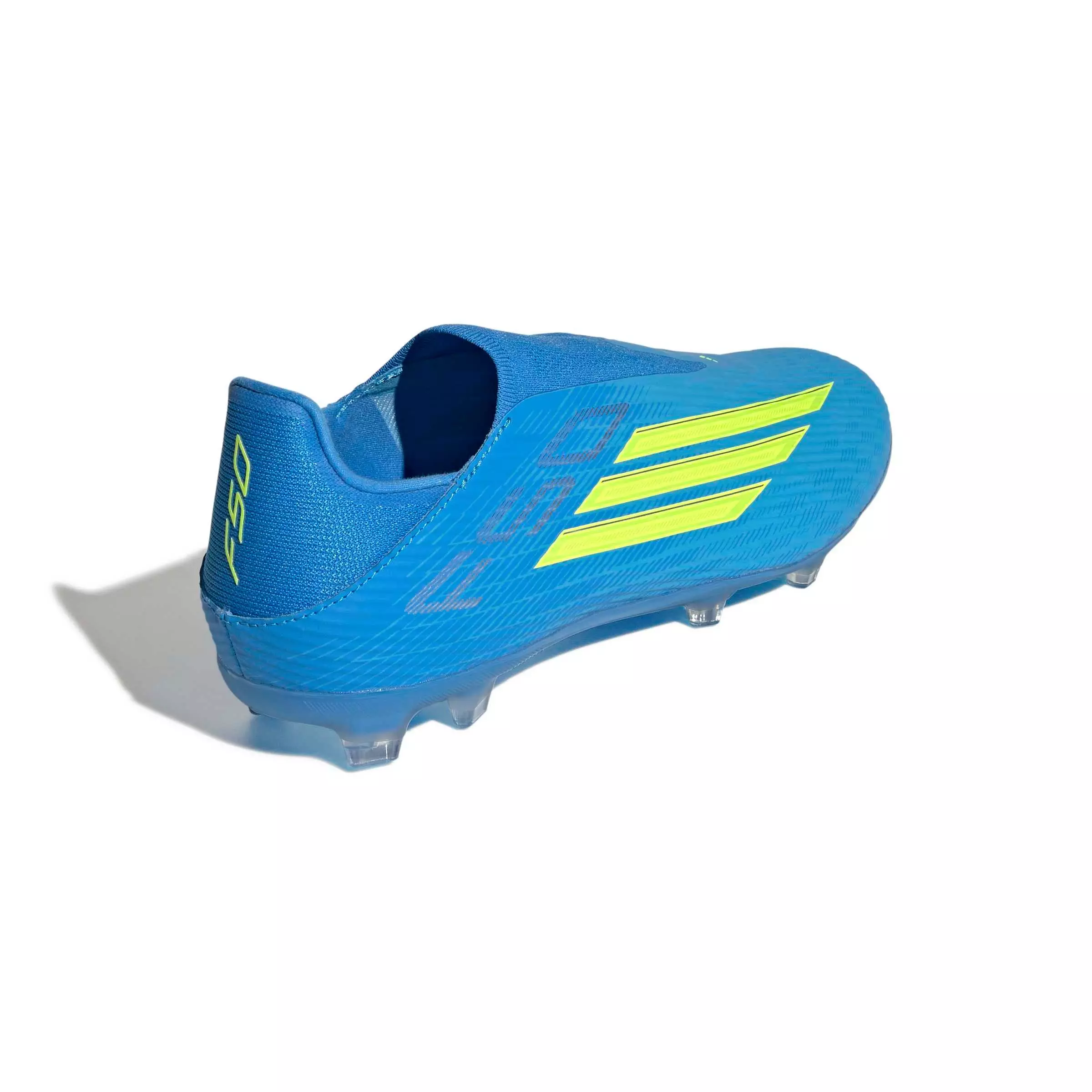 adidas F50 League LL FG "Lucid Ray Blue/Team Solar Yellow 2/Lucid Aquamarine" Men's Soccer Cleat - BLUE/YELLOW/AQUAMARINE