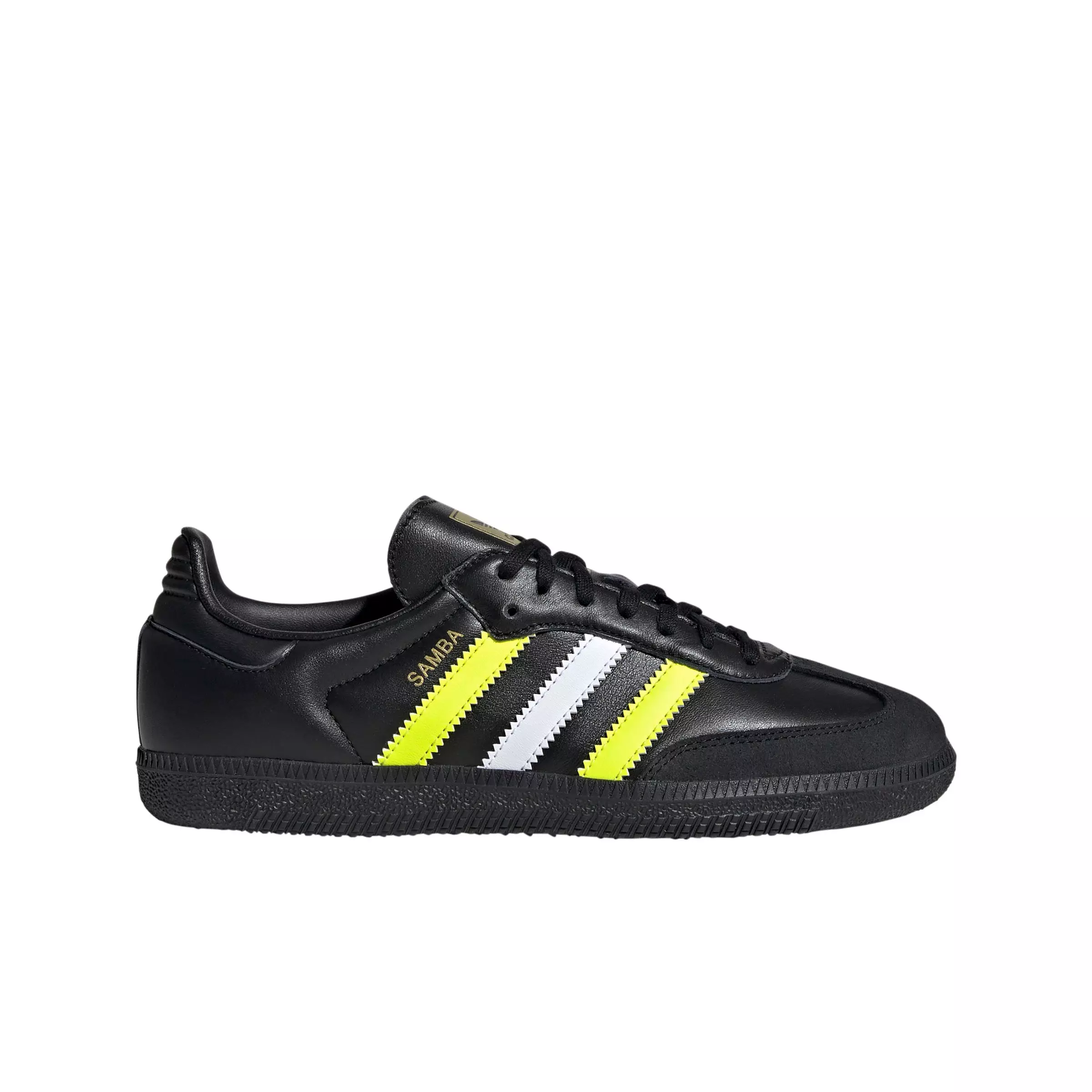 adidas Originals Samba OG "Core Black/Solar Yellow/Matte Gold" Grade School Boys' Shoe - BLACK/YELLOW/GOLD
